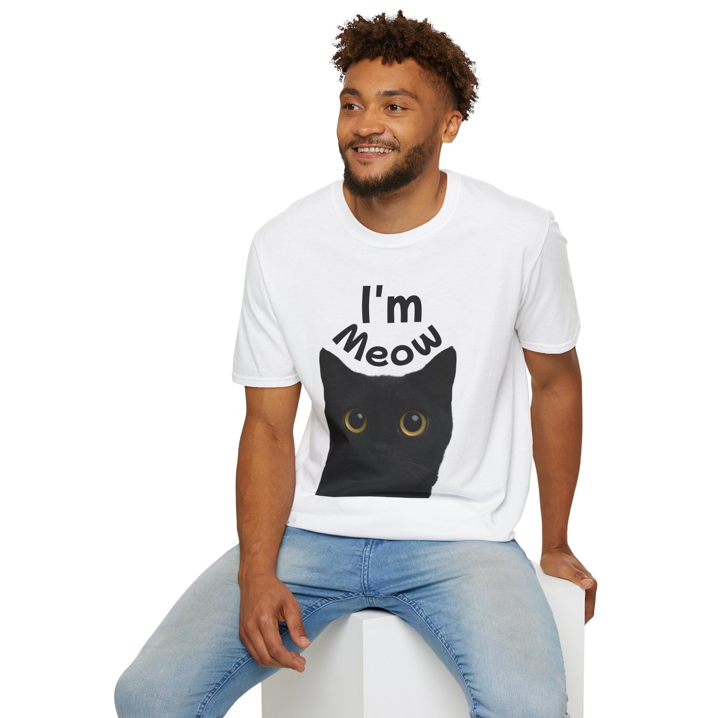 Void Cat T-Shirt - Black Cat - Unisex Softstyle Tee, Cute Cat Lover Gift, Halloween Apparel, Pet Owner Shirt, Funny Cat Design