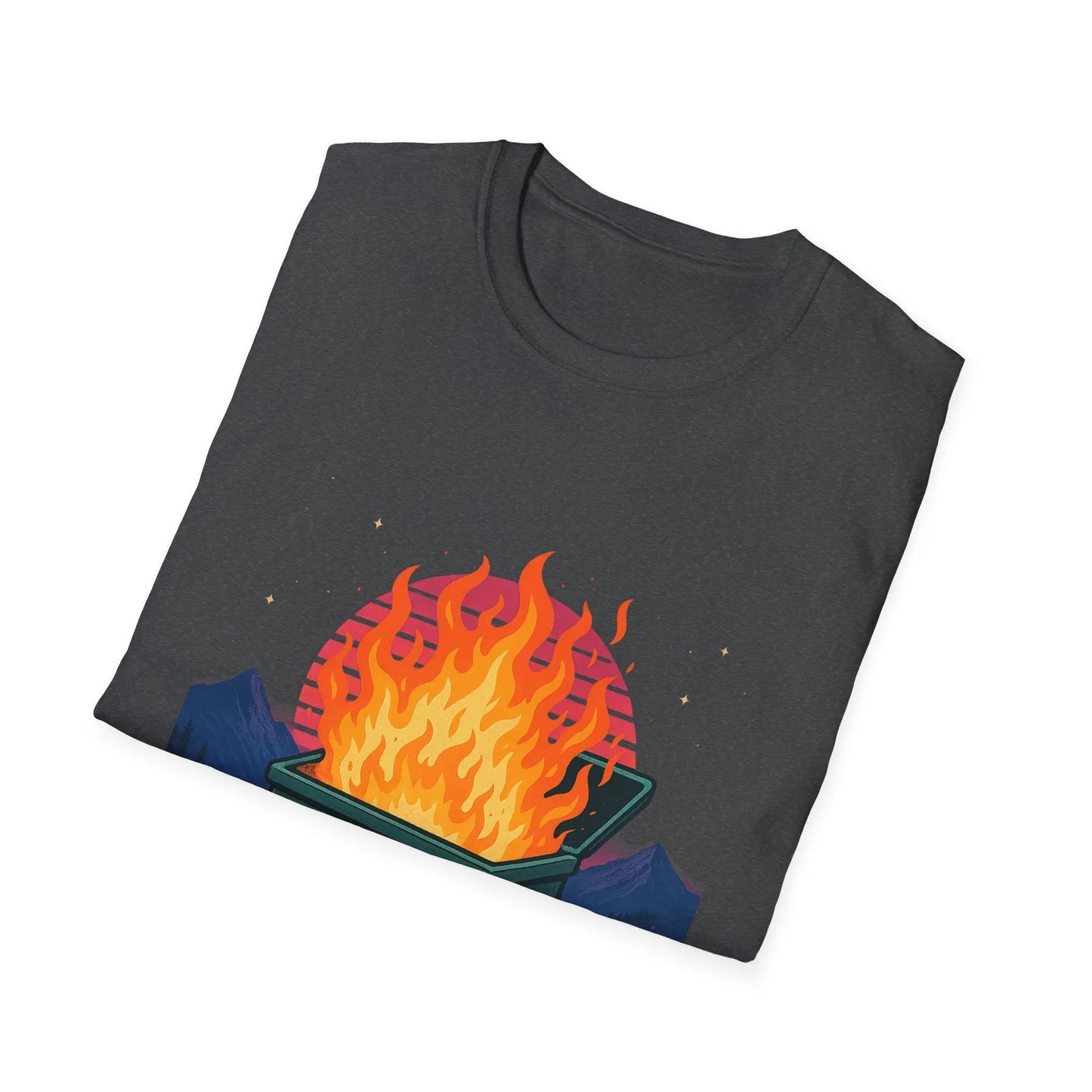 2025 Dumpster Fire Graphic T-Shirt, Funny Unisex Tee, Casual Wear, Gift for Friends, Trendy Humor Apparel, Birthday or Holiday Gift Printify