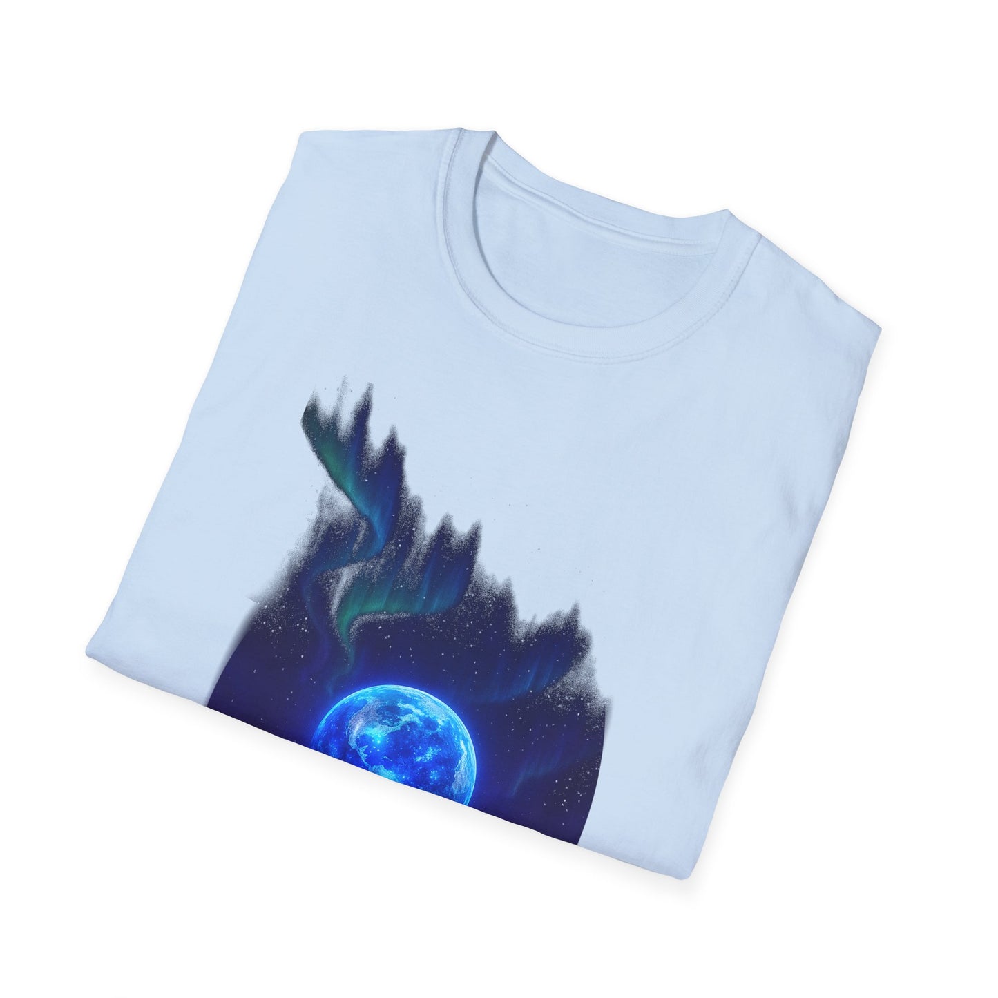 Mystical Ether Unisex Softstyle T-Shirt, Graphic Tee, Night Sky Shirt, Gift for Astronomy Lovers, Casual Wear, Fantasy Apparel Printify