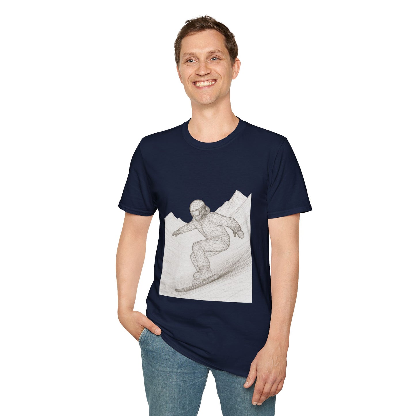 Snowboarder Graphic Tee, Cool T-Shirt, Unisex Casual Wear, Winter Sports Shirt