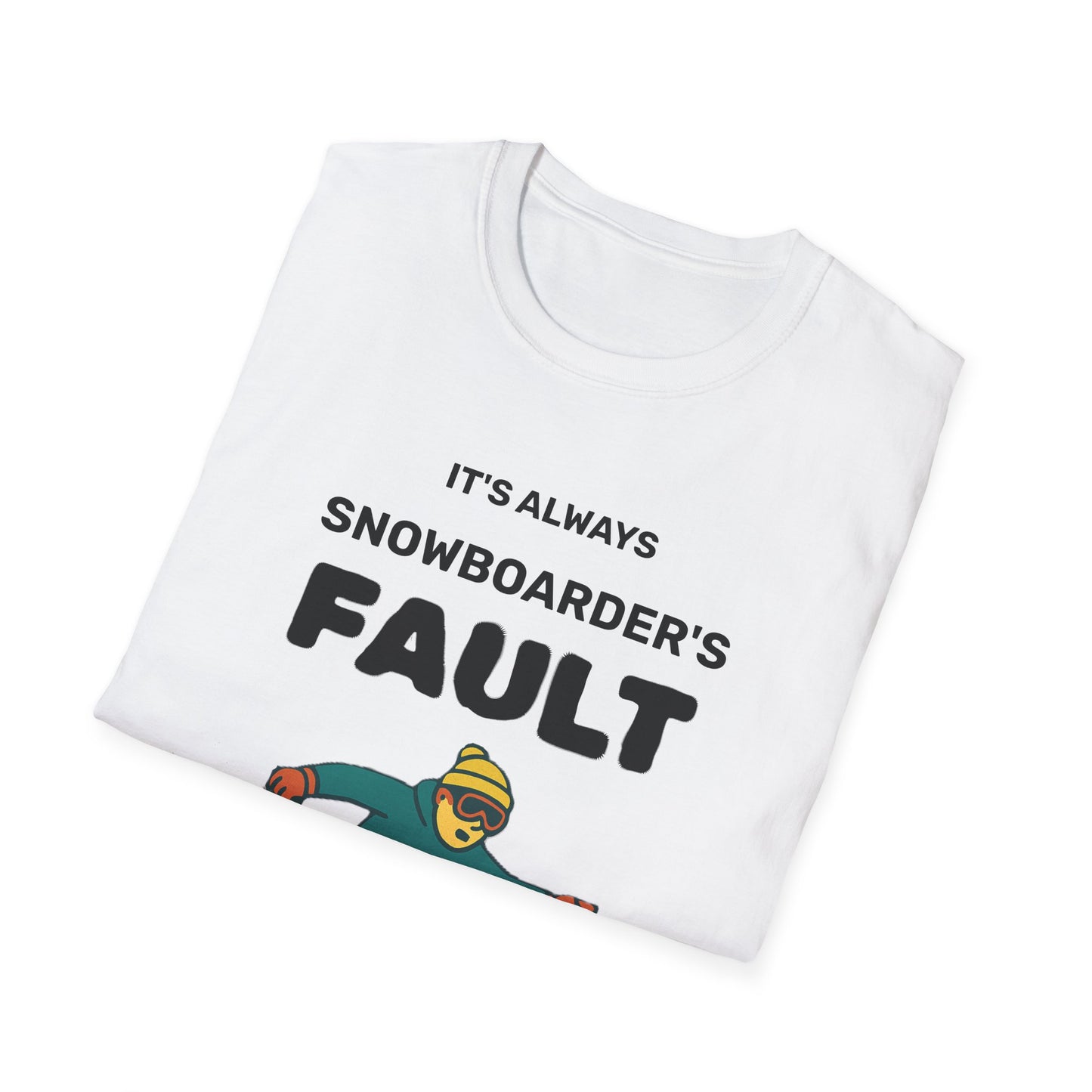 Men's Snowboarder T-Shirt - Casual Tee, Winter Sports Shirt, Funny Gift, Skiing Apparel, Outdoor Activity Printify
