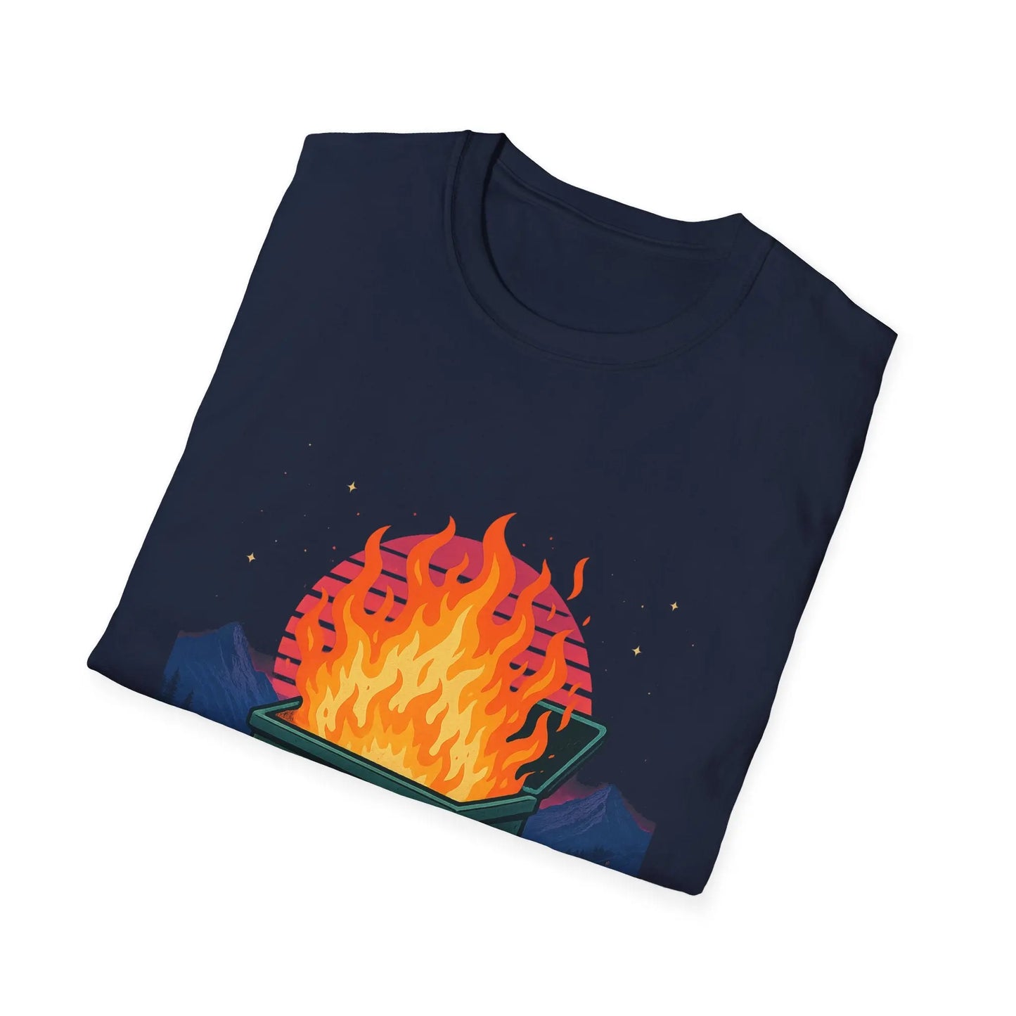 2025 Dumpster Fire Graphic T-Shirt, Funny Unisex Tee, Casual Wear, Gift for Friends, Trendy Humor Apparel, Birthday or Holiday Gift Printify