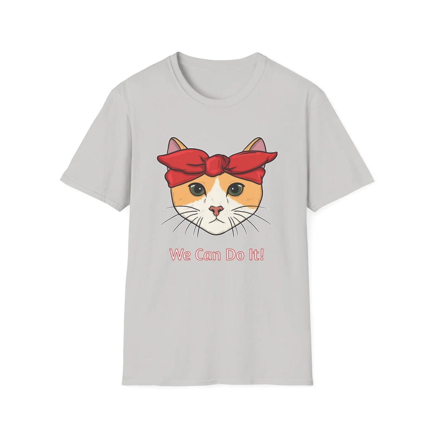 Cat Power Unisex T-Shirt, Strong Women Empowerment Tee, We Can Do It Motivational Shirt, Cute Kitty Graphic Top, Feminist Apparel Printify