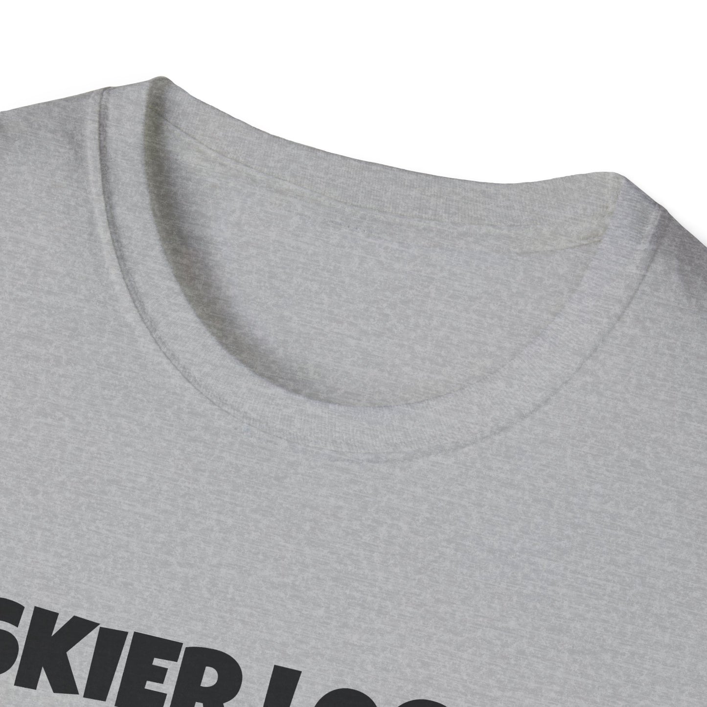 Funny Skier Logic T-Shirt, Humorous Christmas Gift, Skiing Apparel, Unisex Tee, Winter Sports Humor