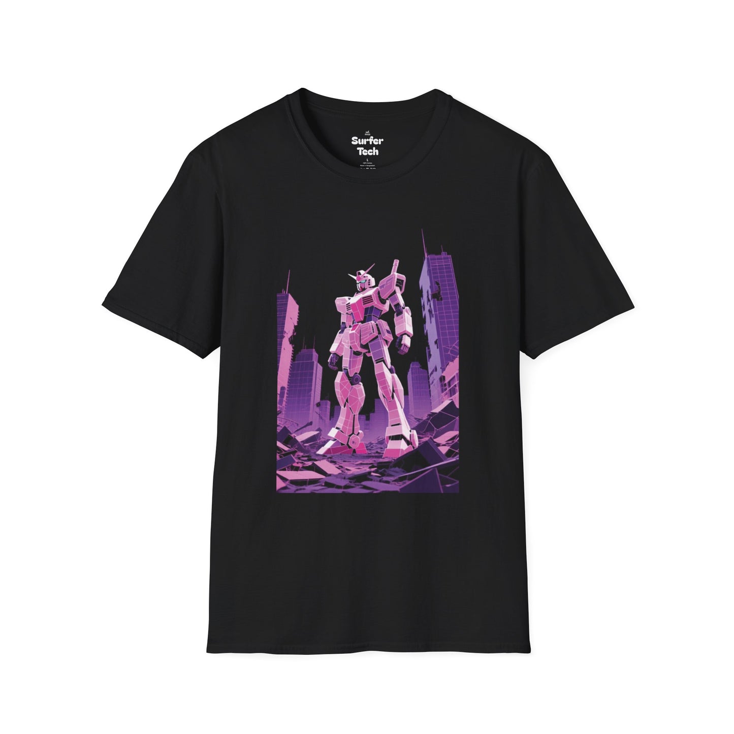Retro Robot Graphic Tee | Unisex Softstyle T-Shirt, Geek Fashion, Anime Merch, Gift for Him, Her, Casual Wear, Pop Culture Apparel