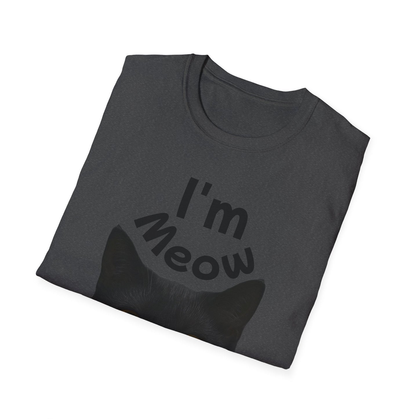Void Cat T-Shirt - Black Cat - Unisex Softstyle Tee, Cute Cat Lover Gift, Halloween Apparel, Pet Owner Shirt, Funny Cat Design