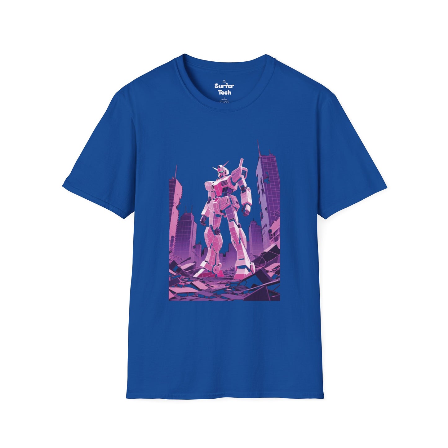 Retro Robot Graphic Tee | Unisex Softstyle T-Shirt, Geek Fashion, Anime Merch, Gift for Him, Her, Casual Wear, Pop Culture Apparel