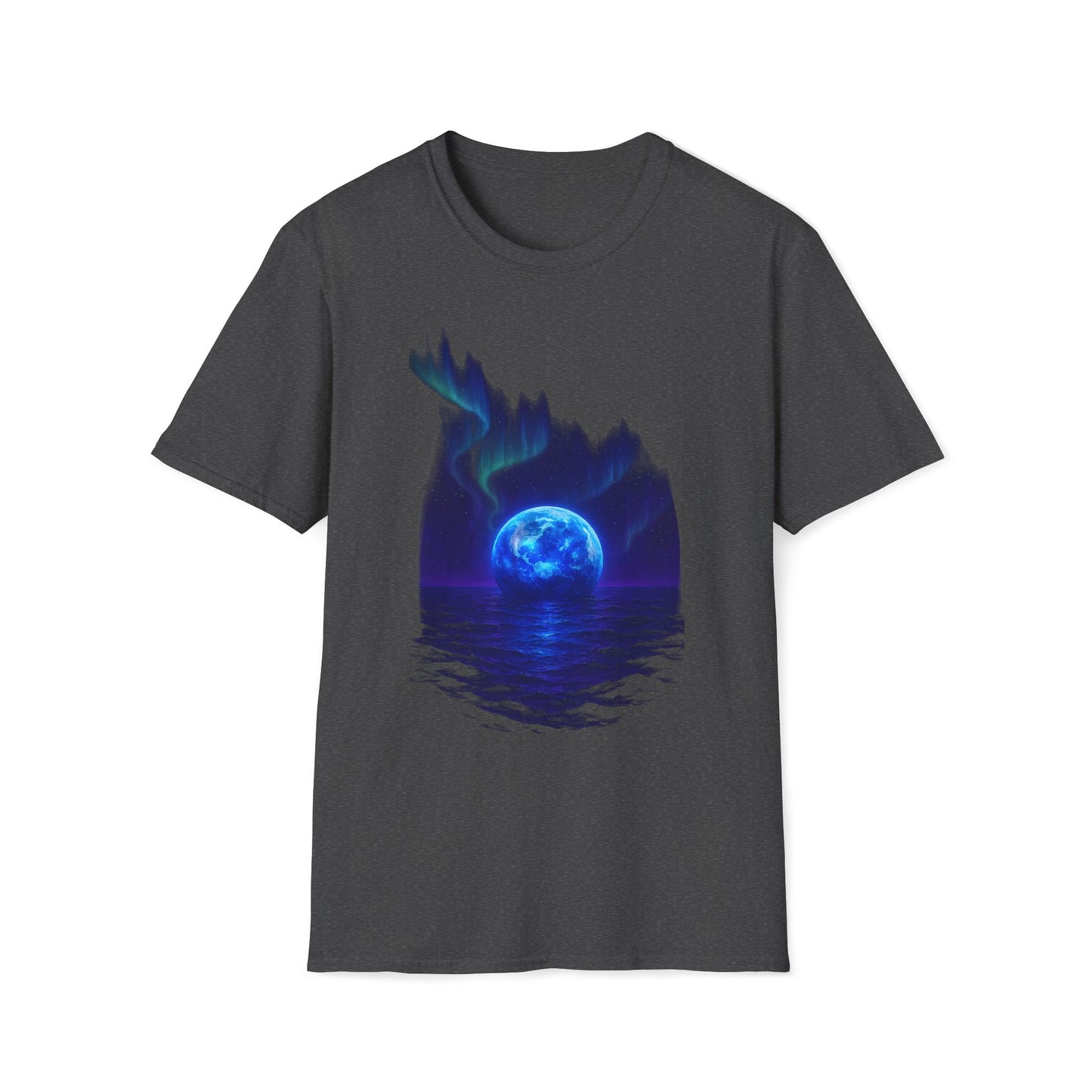 Mystical Ether Unisex Softstyle T-Shirt, Graphic Tee, Night Sky Shirt, Gift for Astronomy Lovers, Casual Wear, Fantasy Apparel Printify