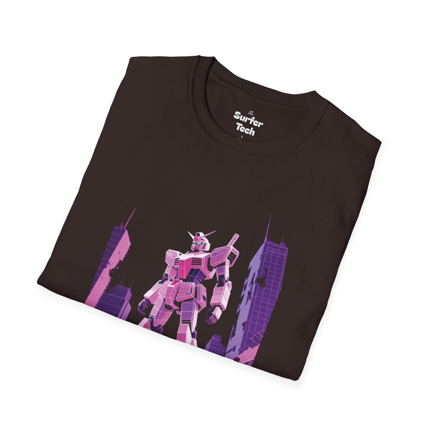 Retro Robot Graphic Tee | Unisex Softstyle T-Shirt, Geek Fashion, Anime Merch, Gift for Him, Her, Casual Wear, Pop Culture Apparel