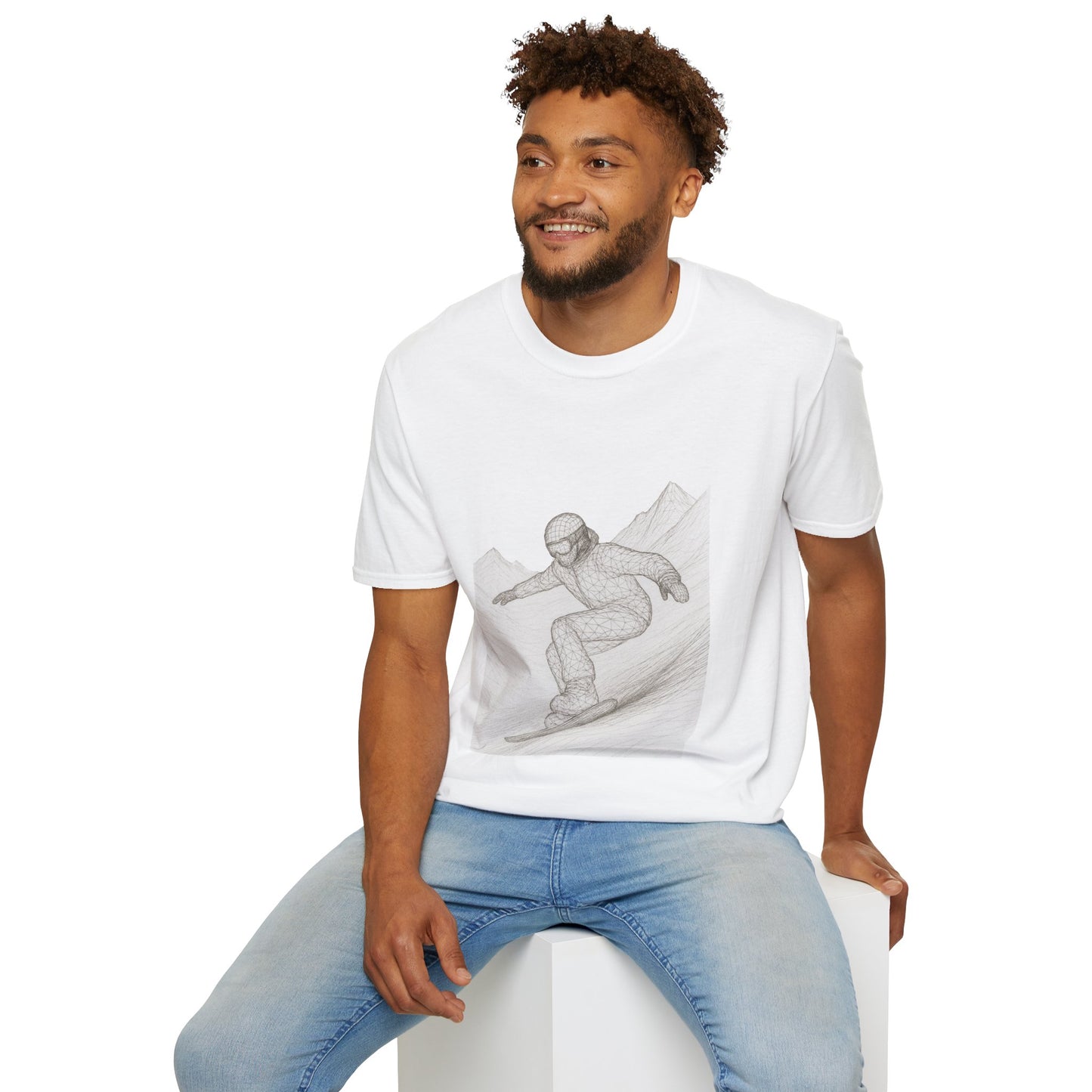 Snowboarder Graphic Tee, Cool T-Shirt, Unisex Casual Wear, Winter Sports Shirt