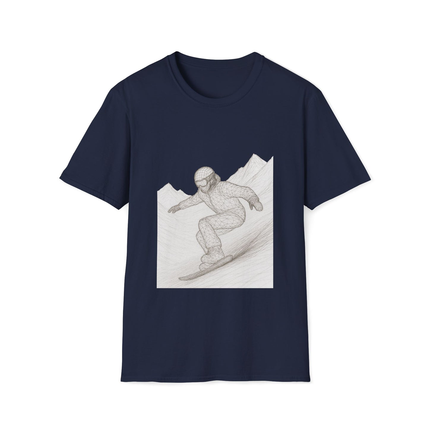 Snowboarder Graphic Tee, Cool T-Shirt, Unisex Casual Wear, Winter Sports Shirt Printify