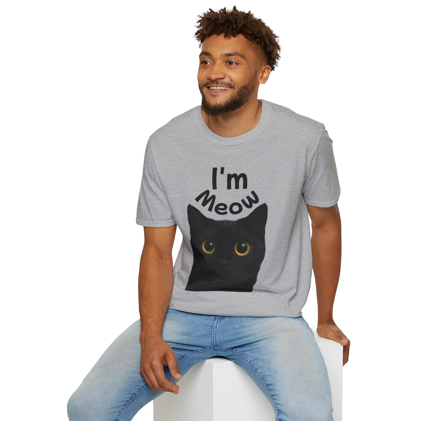 Void Cat T-Shirt - Black Cat - Unisex Softstyle Tee, Cute Cat Lover Gift, Halloween Apparel, Pet Owner Shirt, Funny Cat Design