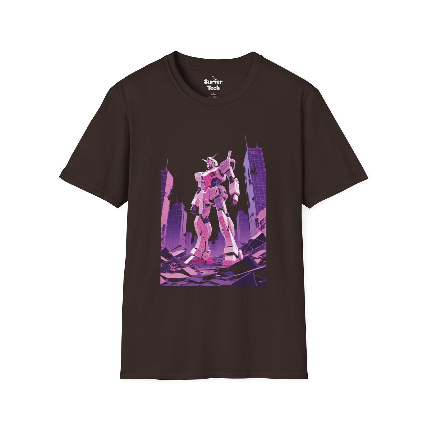 Retro Robot Graphic Tee | Unisex Softstyle T-Shirt, Geek Fashion, Anime Merch, Gift for Him, Her, Casual Wear, Pop Culture Apparel