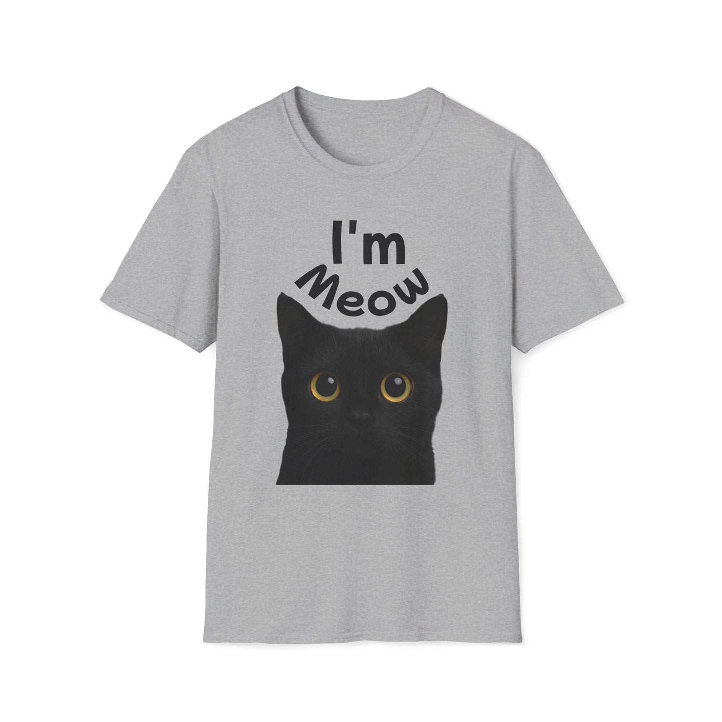 Void Cat T-Shirt - Black Cat - Unisex Softstyle Tee, Cute Cat Lover Gift, Halloween Apparel, Pet Owner Shirt, Funny Cat Design Printify