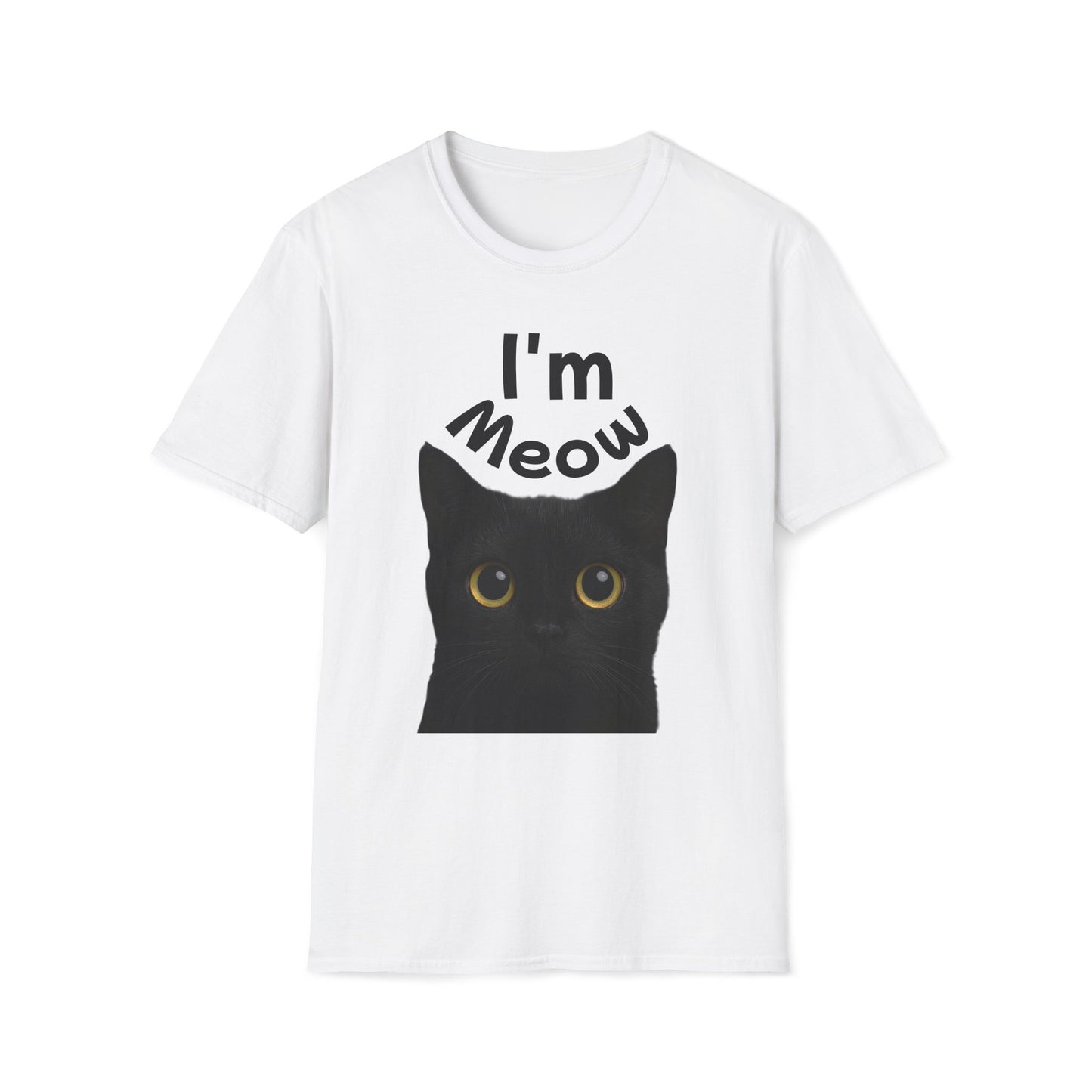 Void Cat T-Shirt - Black Cat - Unisex Softstyle Tee, Cute Cat Lover Gift, Halloween Apparel, Pet Owner Shirt, Funny Cat Design