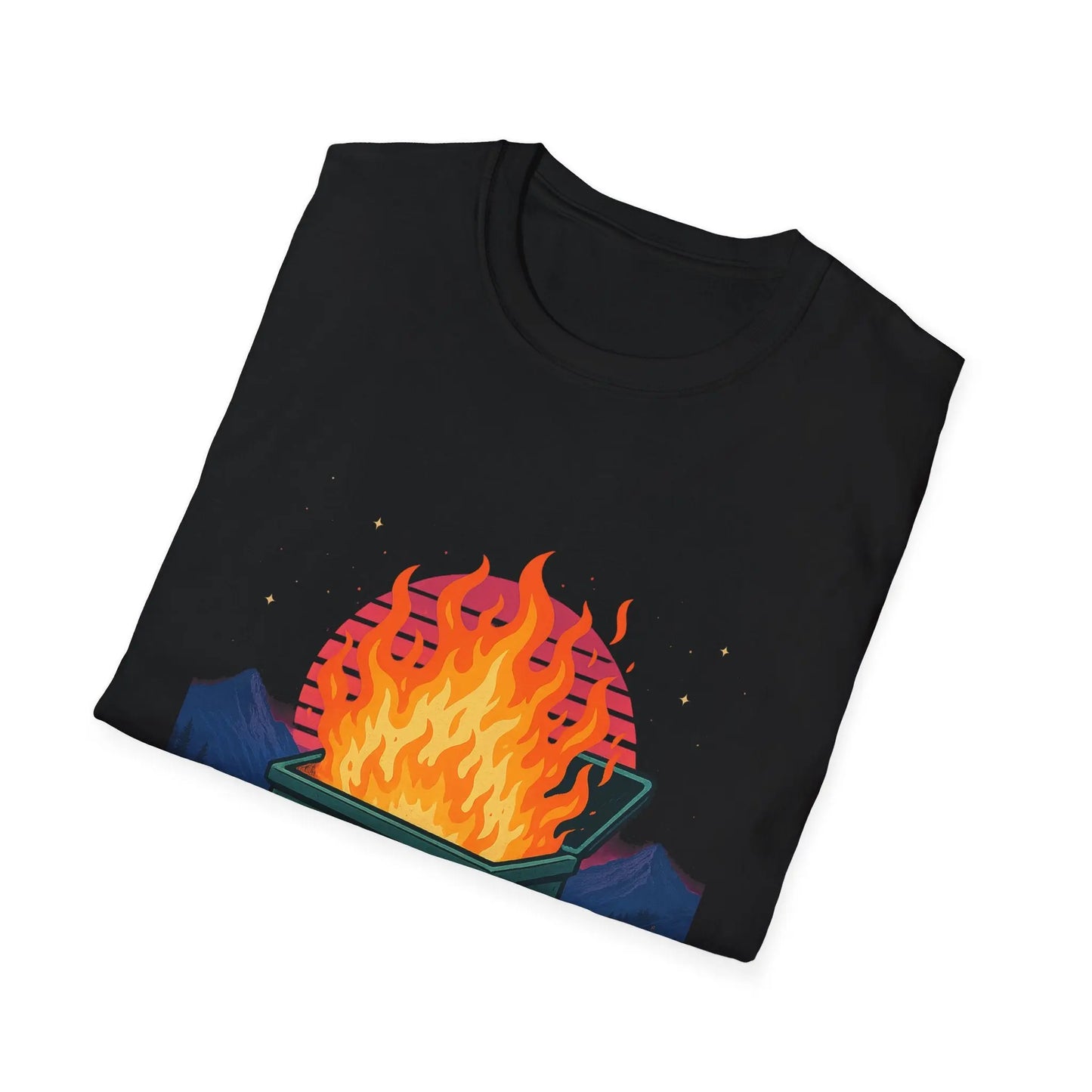2025 Dumpster Fire Graphic T-Shirt, Funny Unisex Tee, Casual Wear, Gift for Friends, Trendy Humor Apparel, Birthday or Holiday Gift Printify