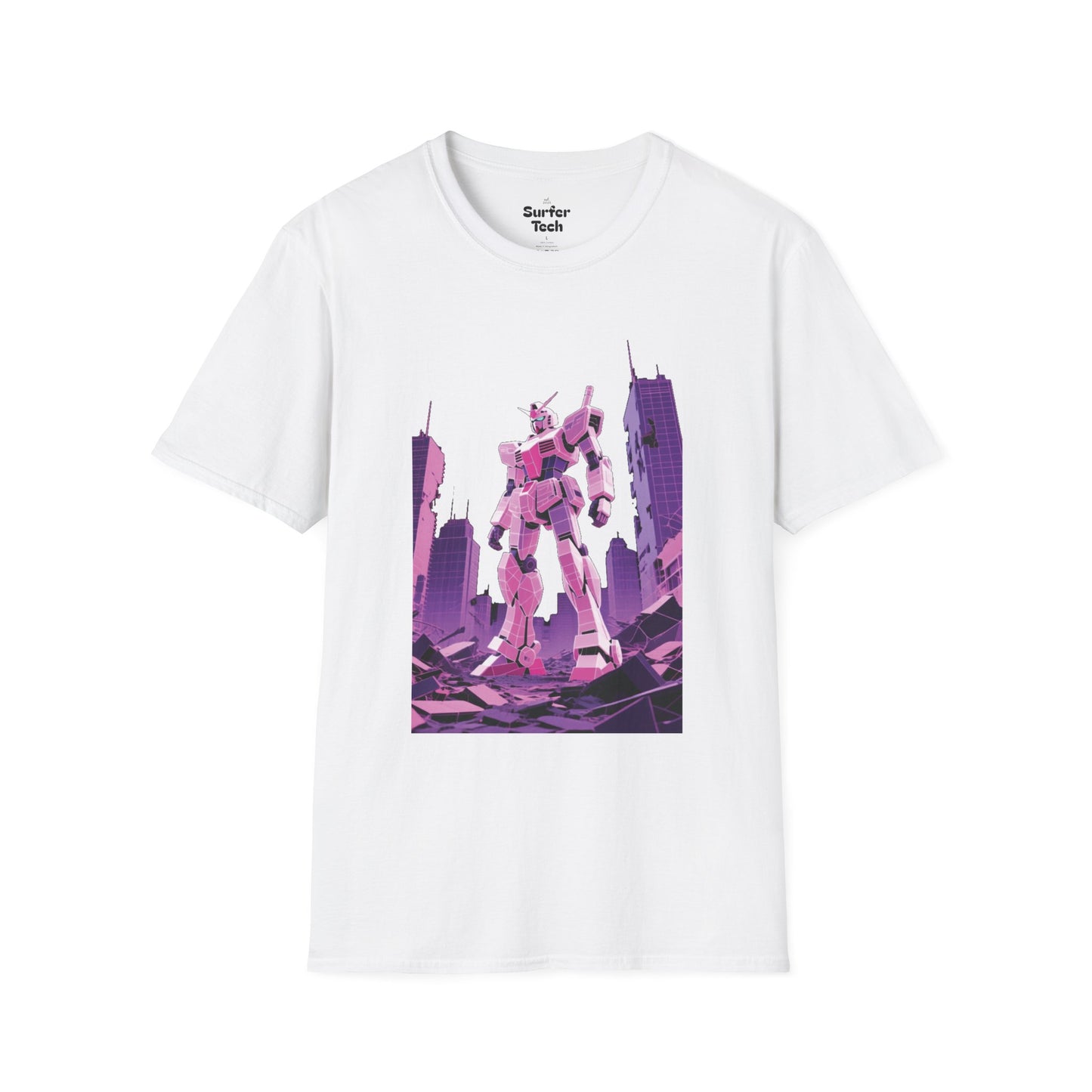 Retro Robot Graphic Tee | Unisex Softstyle T-Shirt, Geek Fashion, Anime Merch, Gift for Him, Her, Casual Wear, Pop Culture Apparel