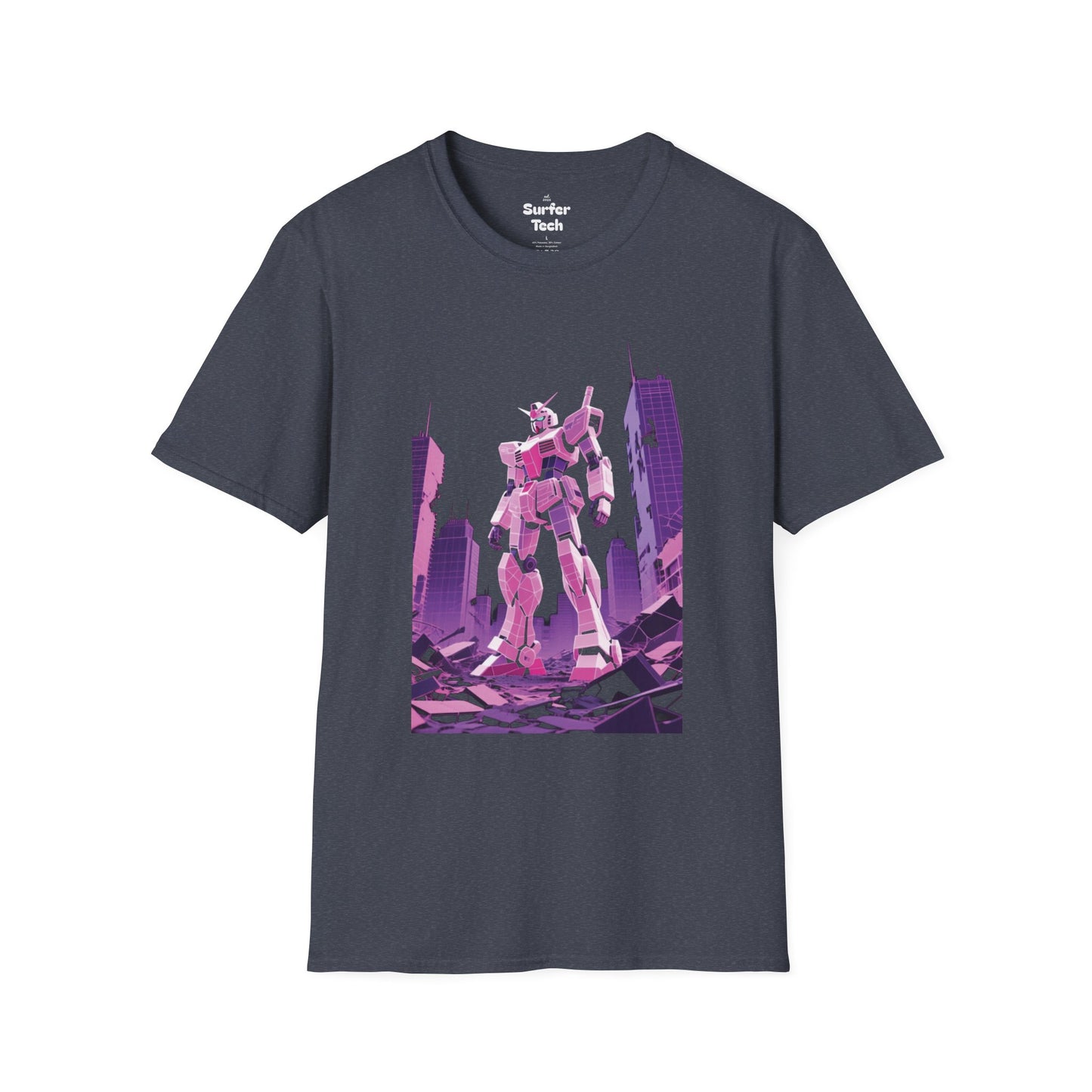 Retro Robot Graphic Tee | Unisex Softstyle T-Shirt, Geek Fashion, Anime Merch, Gift for Him, Her, Casual Wear, Pop Culture Apparel