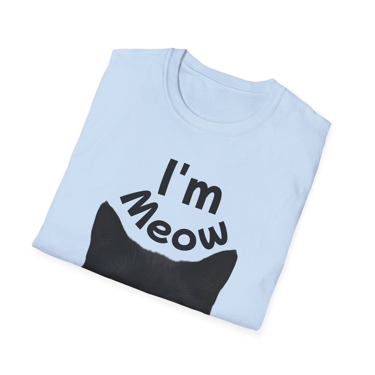 Void Cat T-Shirt - Black Cat - Unisex Softstyle Tee, Cute Cat Lover Gift, Halloween Apparel, Pet Owner Shirt, Funny Cat Design