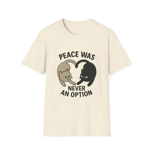 Cat Conflict T-Shirt, Funny Cat Tee, Pet Lover Gift, Unisex Humor Shirt, Cute Animal Apparel Printify