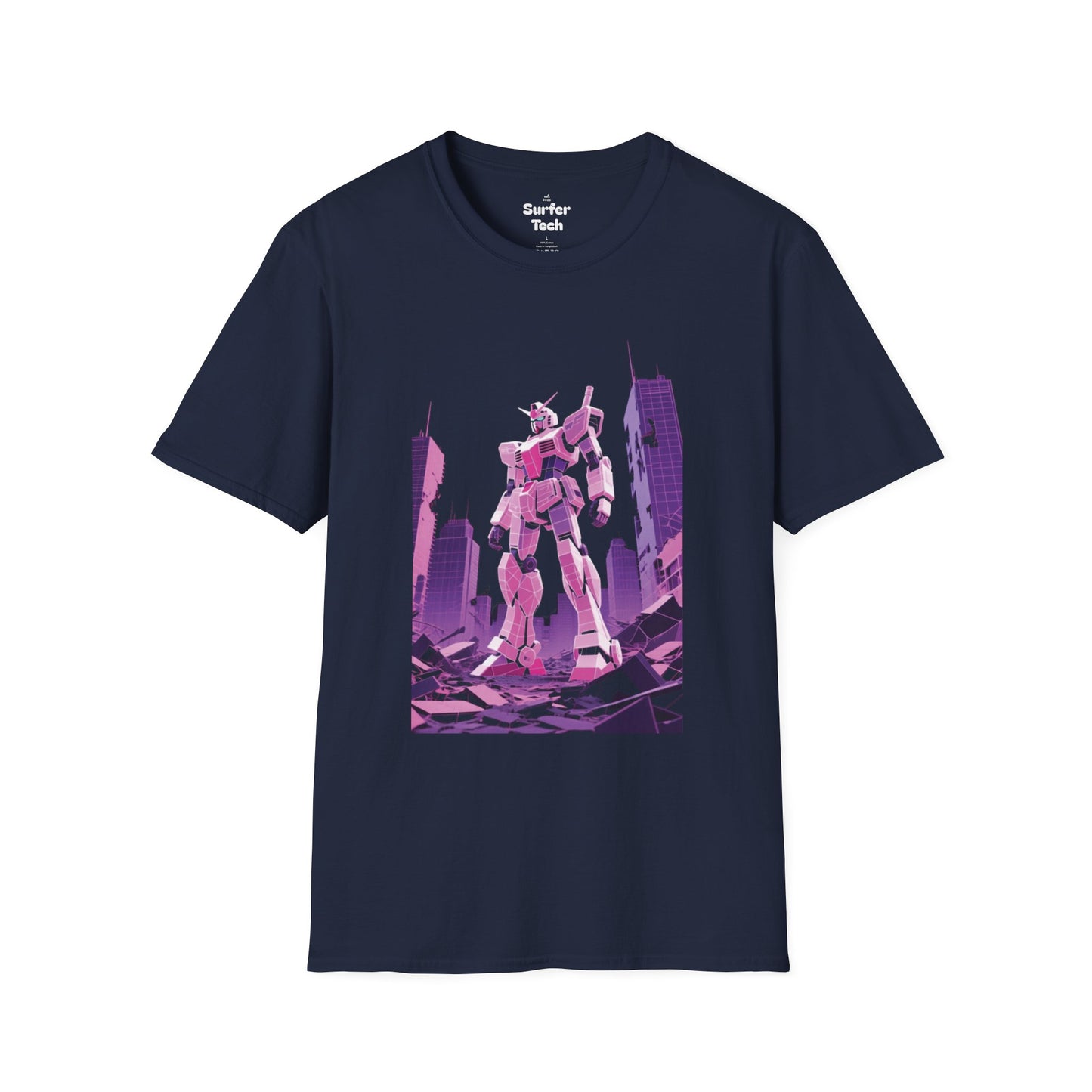 Retro Robot Graphic Tee | Unisex Softstyle T-Shirt, Geek Fashion, Anime Merch, Gift for Him, Her, Casual Wear, Pop Culture Apparel