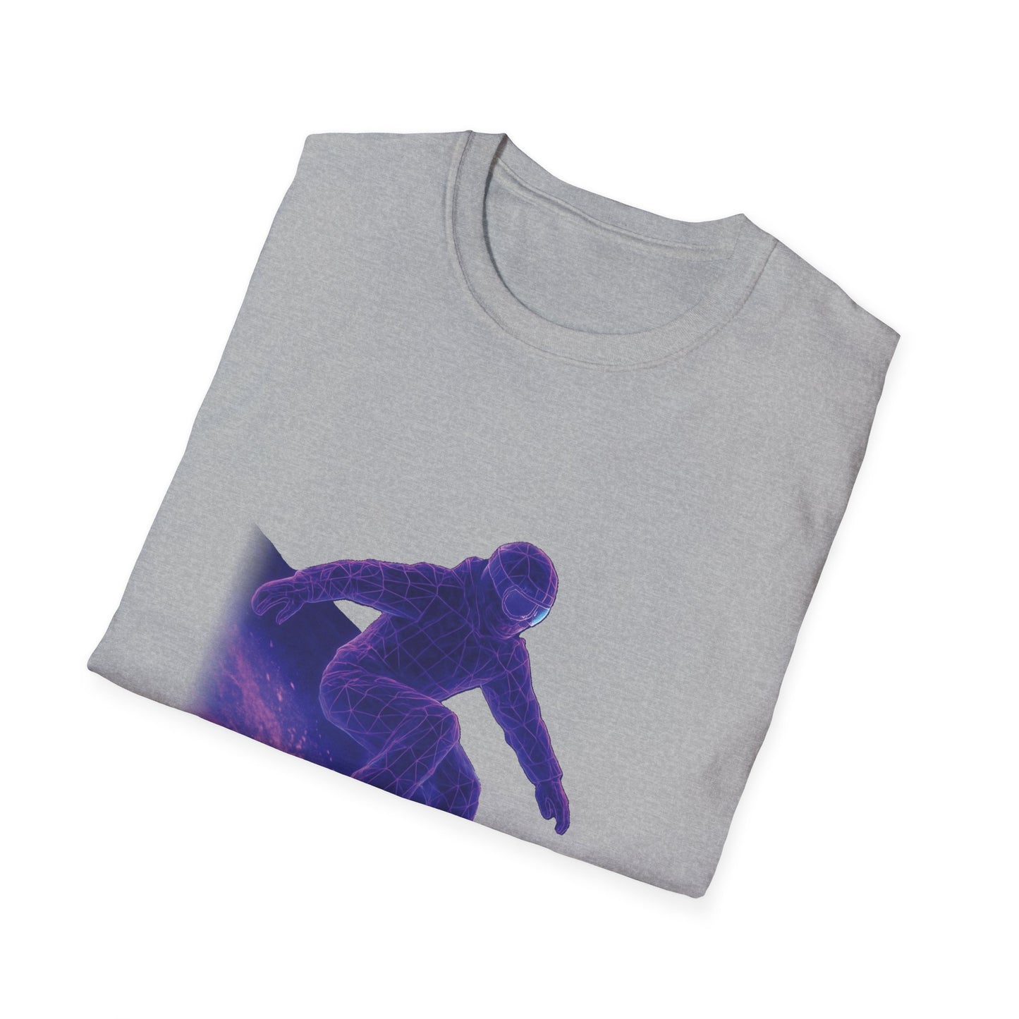 Snowboarder Carving Unisex Softstyle T-Shirt Printify