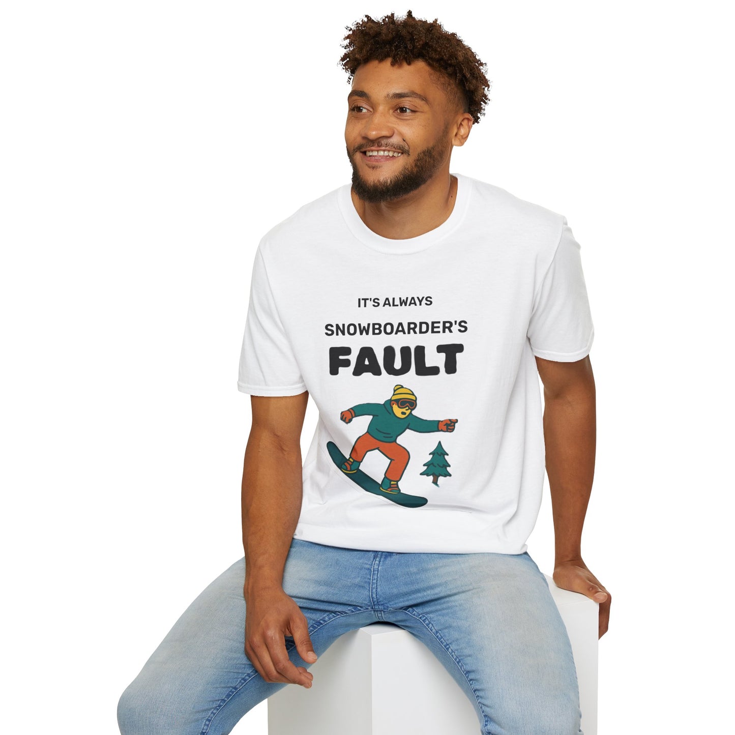 Men's Snowboarder T-Shirt - Casual Tee, Winter Sports Shirt, Funny Gift, Skiing Apparel, Outdoor Activity Printify