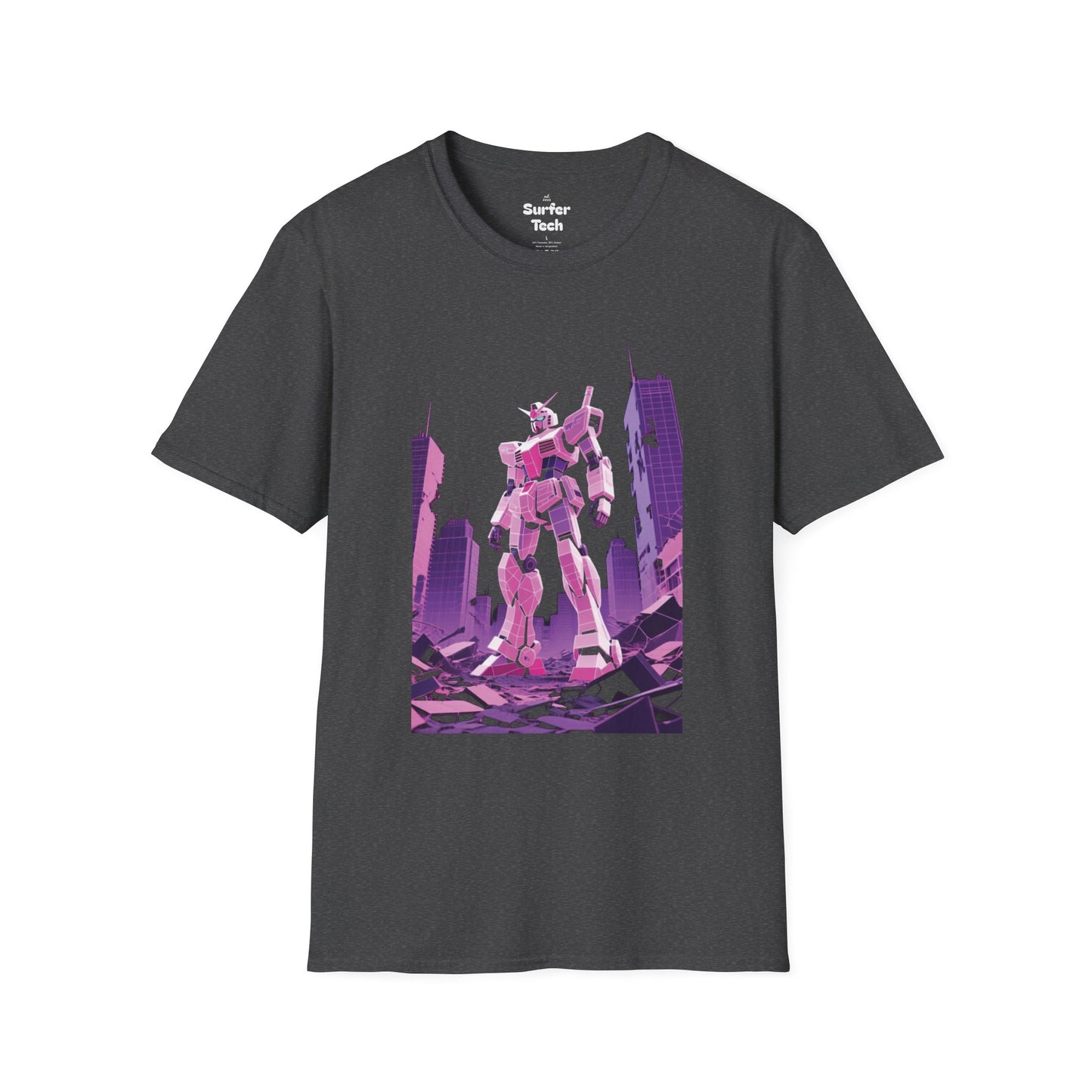 Retro Robot Graphic Tee | Unisex Softstyle T-Shirt, Geek Fashion, Anime Merch, Gift for Him, Her, Casual Wear, Pop Culture Apparel