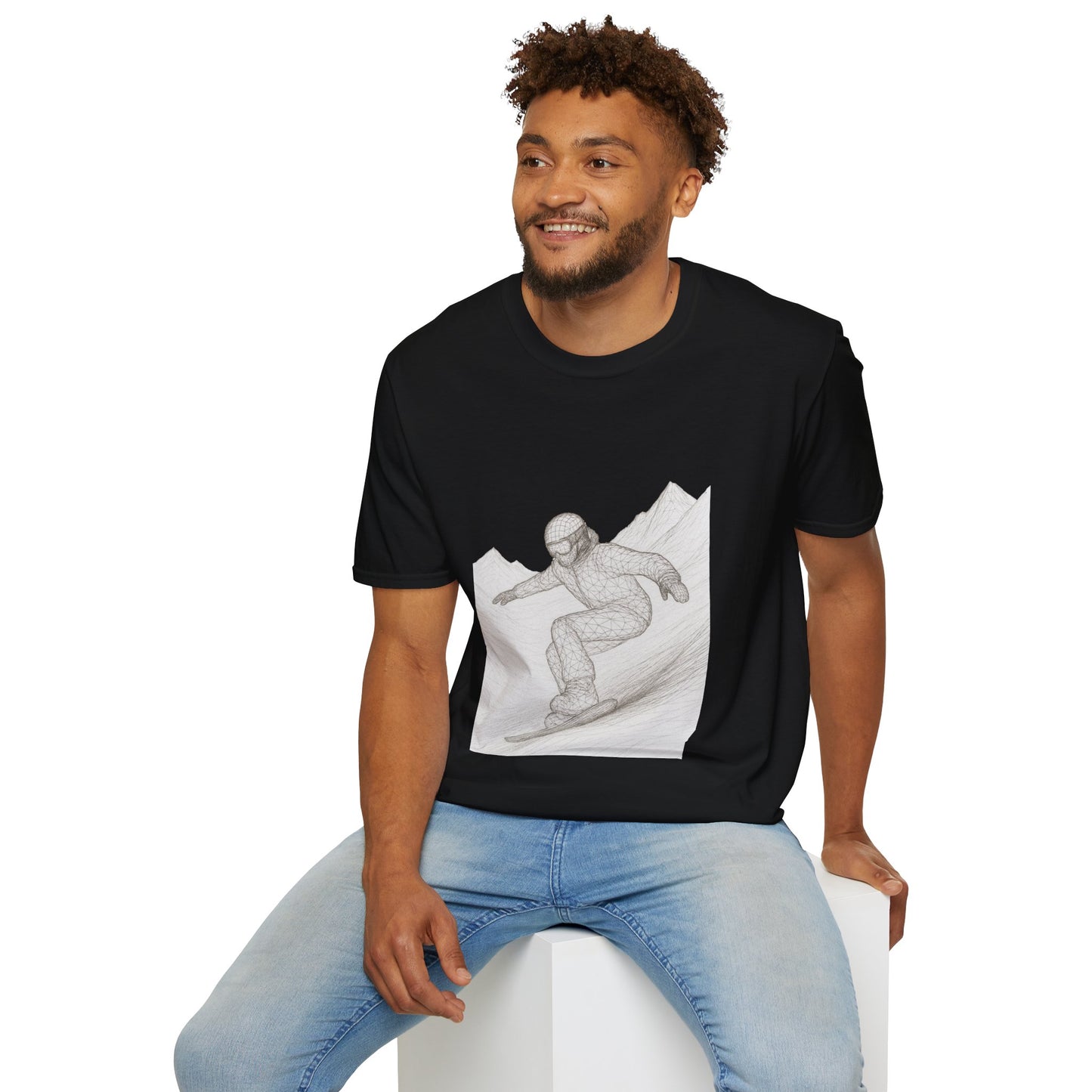 Snowboarder Graphic Tee, Cool T-Shirt, Unisex Casual Wear, Winter Sports Shirt