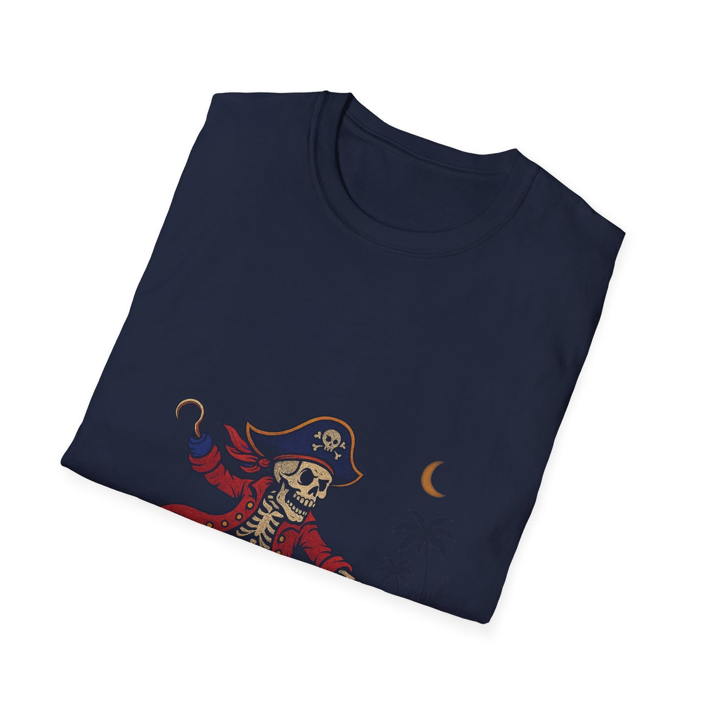 Surfing Pirate T-Shirt, Cool Summer Tee, Unisex Beachwear, Halloween Costume Shirt, Surfing Lover Gift