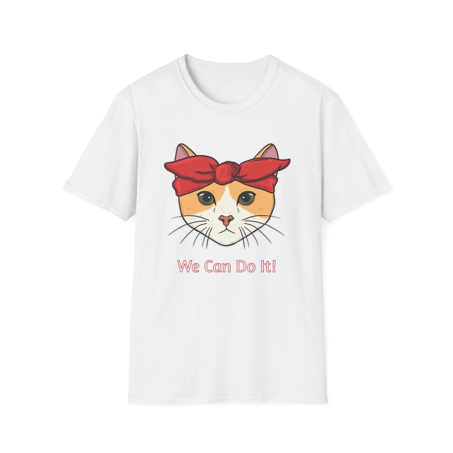 Cat Power Unisex T-Shirt, Strong Women Empowerment Tee, We Can Do It Motivational Shirt, Cute Kitty Graphic Top, Feminist Apparel Printify