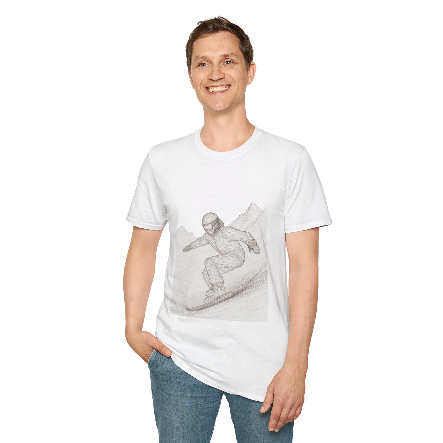 Snowboarder Graphic Tee, Cool T-Shirt, Unisex Casual Wear, Winter Sports Shirt