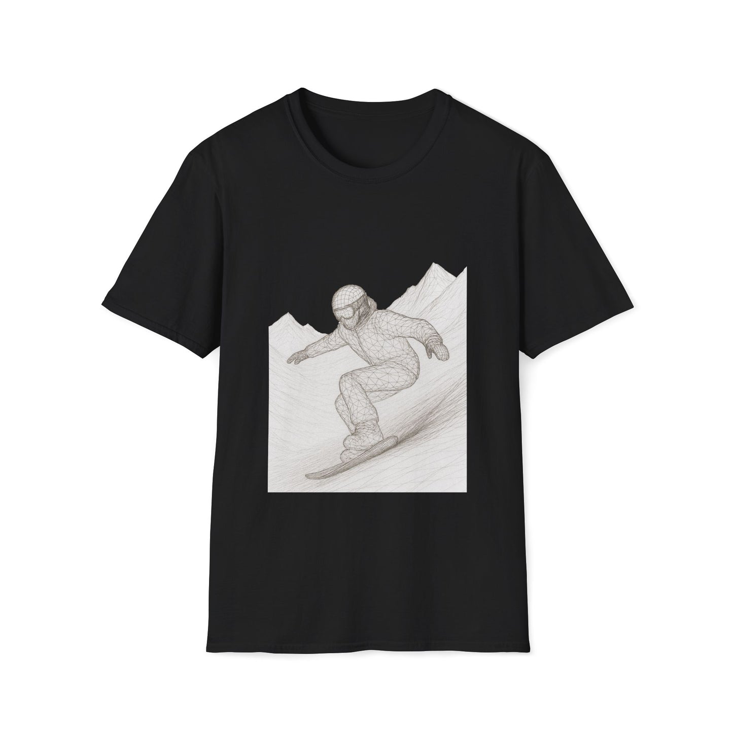 Snowboarder Graphic Tee, Cool T-Shirt, Unisex Casual Wear, Winter Sports Shirt Printify