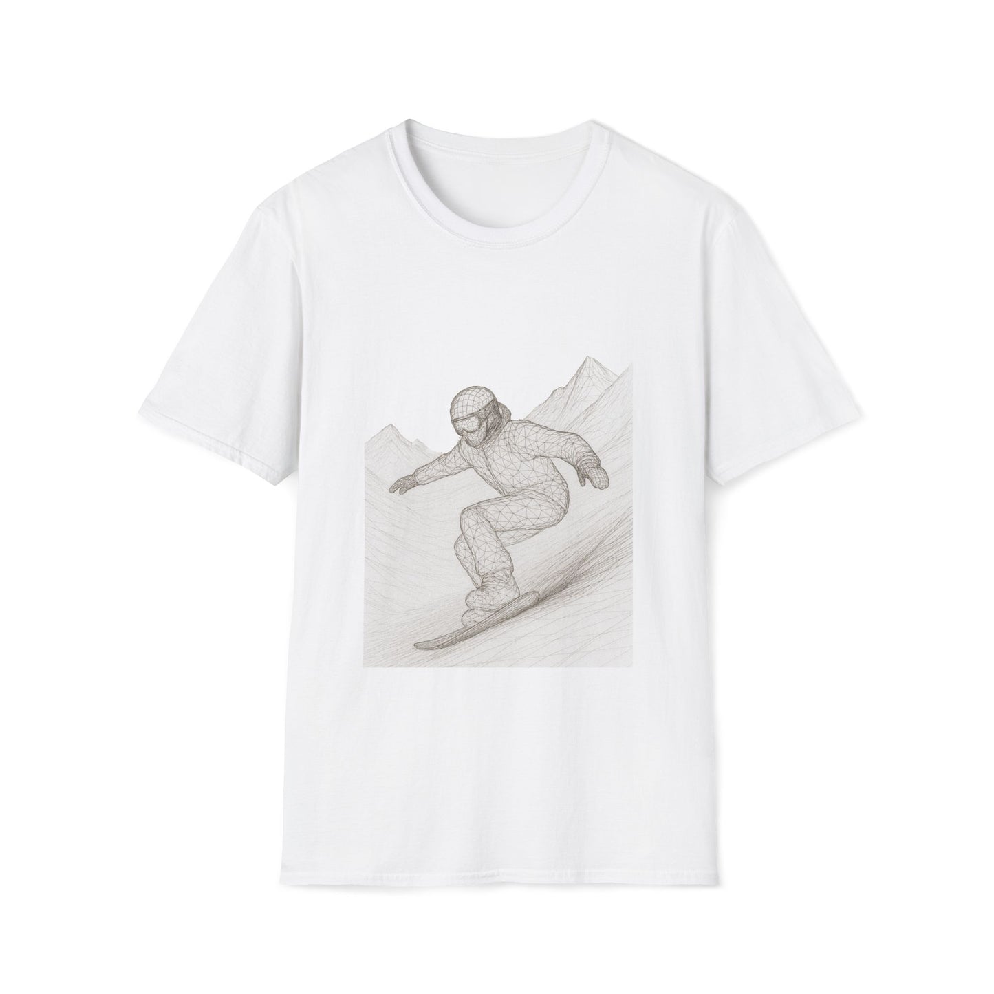 Snowboarder Graphic Tee, Cool T-Shirt, Unisex Casual Wear, Winter Sports Shirt Printify