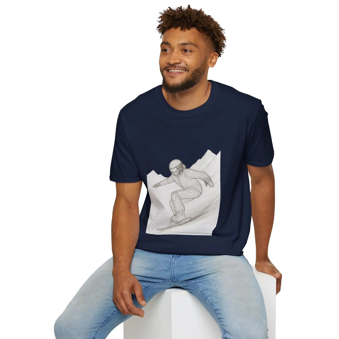 Snowboarder Graphic Tee, Cool T-Shirt, Unisex Casual Wear, Winter Sports Shirt Printify