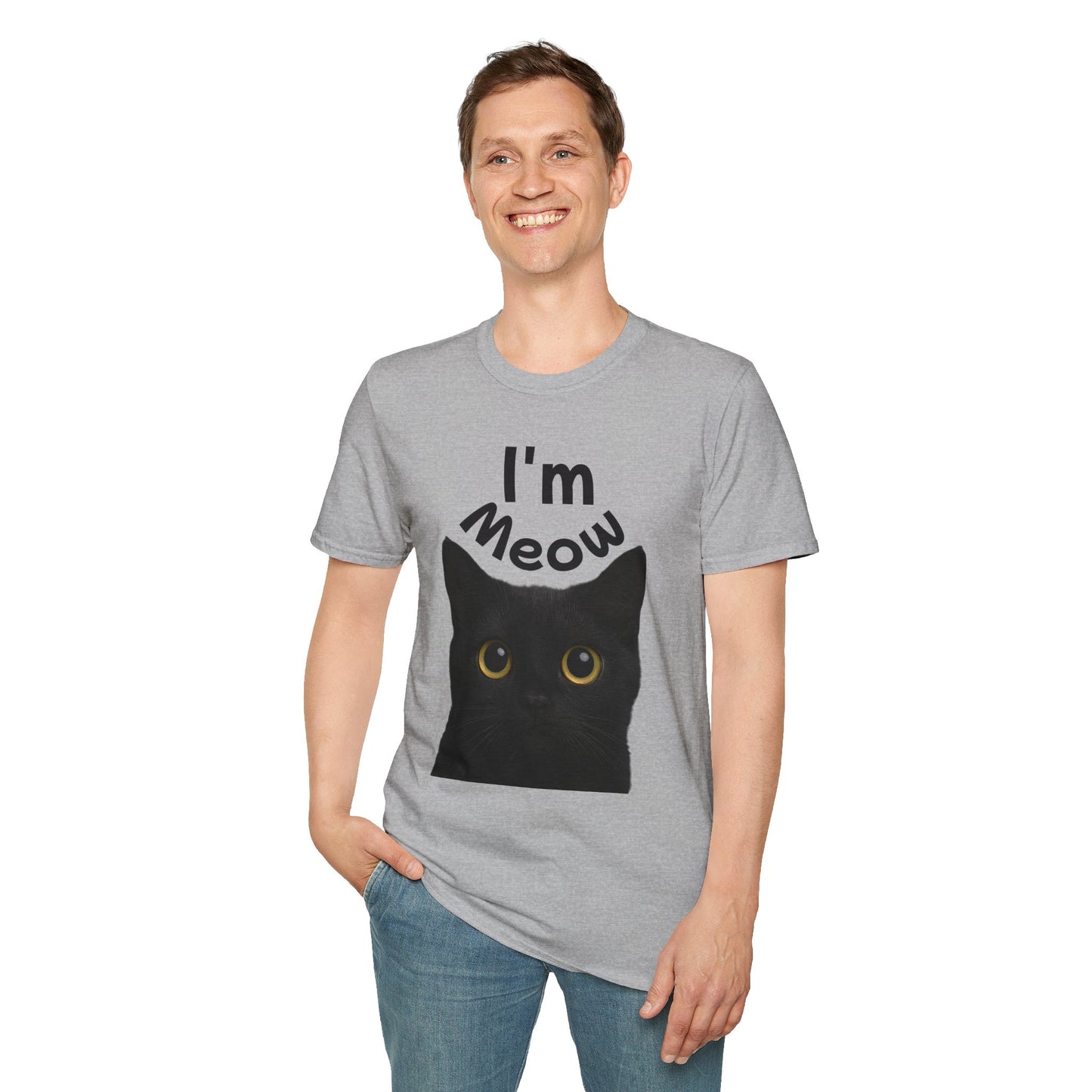 Void Cat T-Shirt - Black Cat - Unisex Softstyle Tee, Cute Cat Lover Gift, Halloween Apparel, Pet Owner Shirt, Funny Cat Design