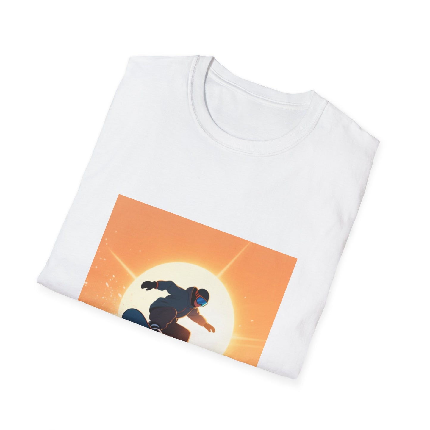 Soaring High Snowboarding Time Unisex T-Shirt Printify