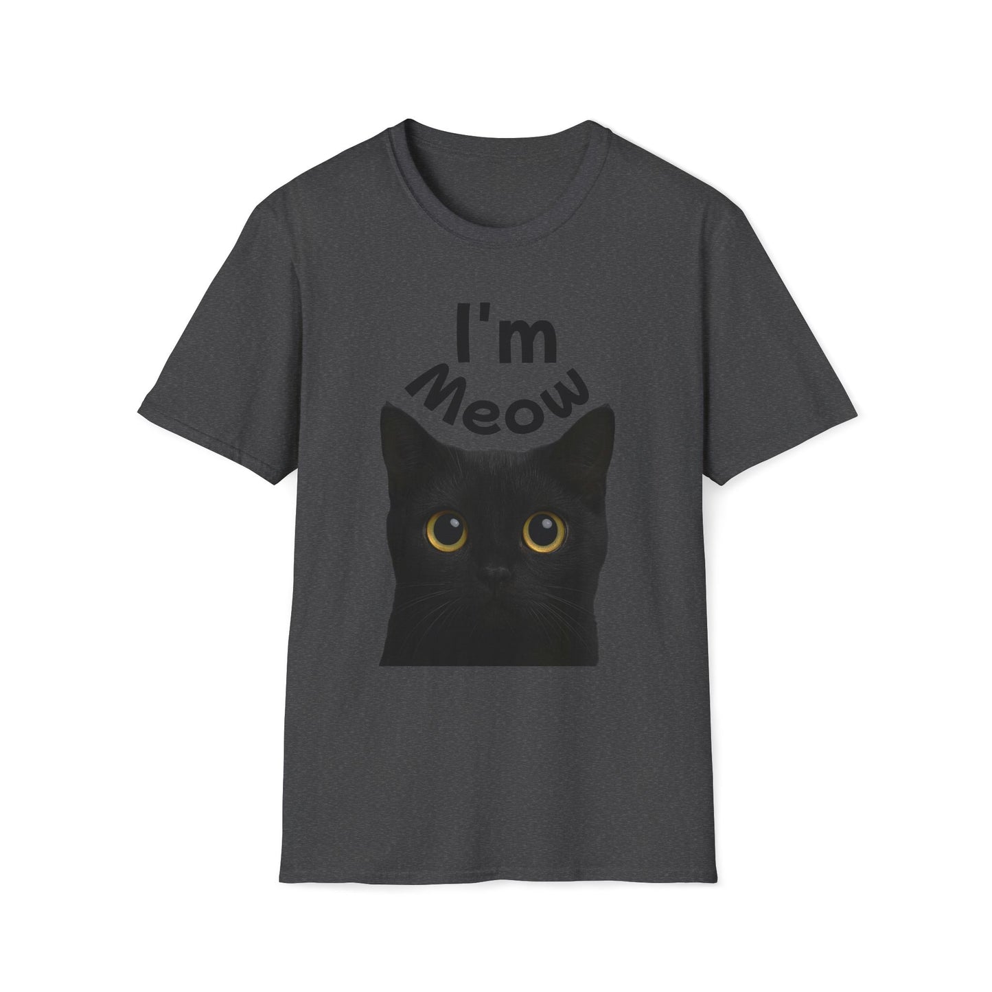 Void Cat T-Shirt - Black Cat - Unisex Softstyle Tee, Cute Cat Lover Gift, Halloween Apparel, Pet Owner Shirt, Funny Cat Design Printify