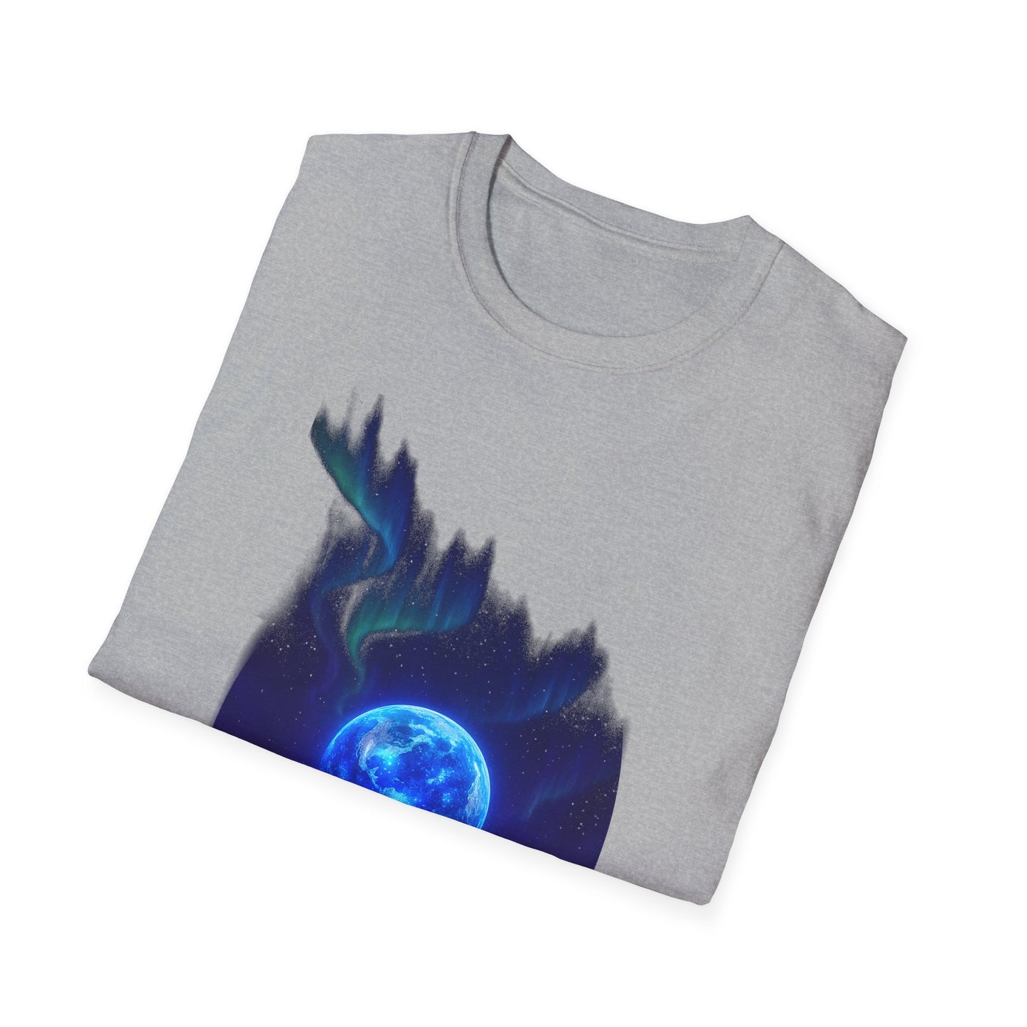 Mystical Ether Unisex Softstyle T-Shirt, Graphic Tee, Night Sky Shirt, Gift for Astronomy Lovers, Casual Wear, Fantasy Apparel Printify