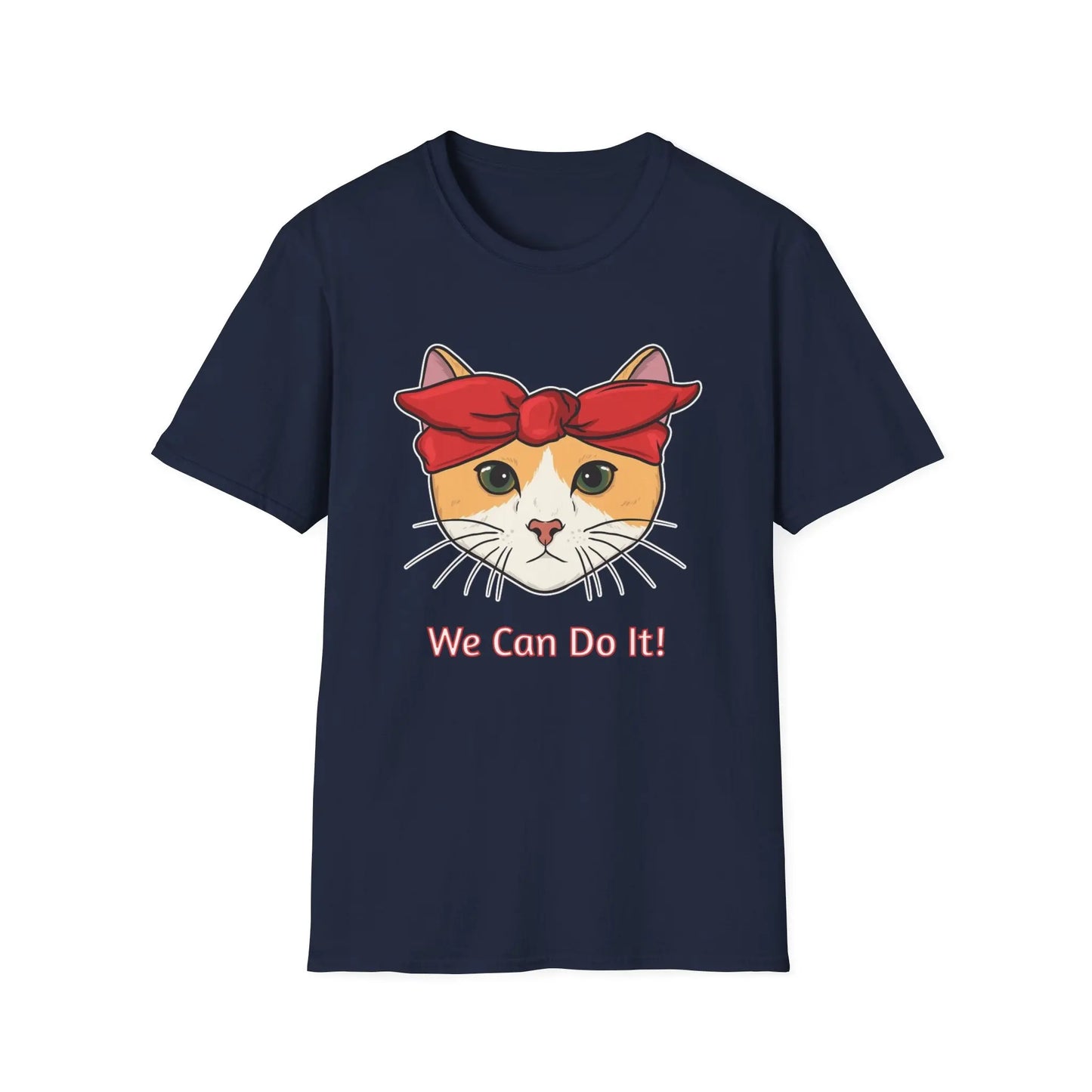Cat Power Unisex T-Shirt, Strong Women Empowerment Tee, We Can Do It Motivational Shirt, Cute Kitty Graphic Top, Feminist Apparel Printify