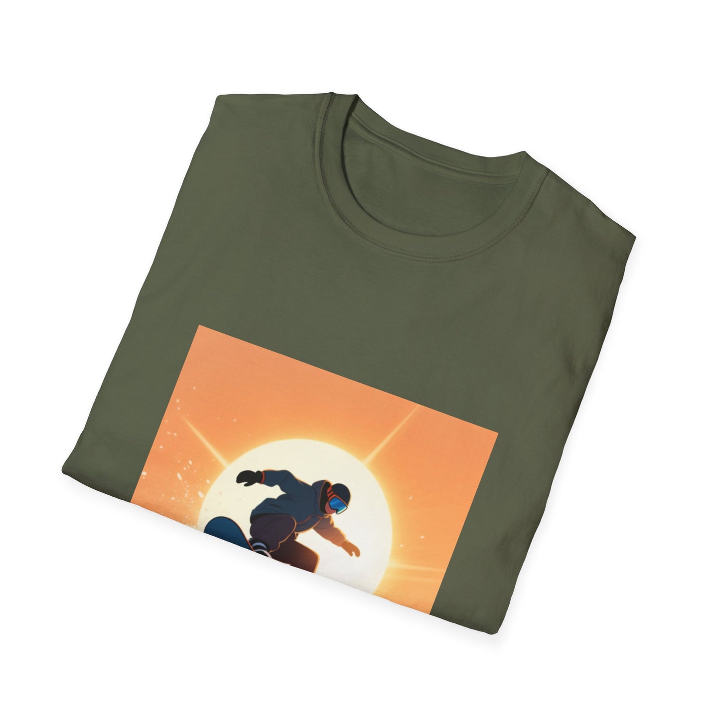 Soaring High Snowboarding Time Unisex T-Shirt Printify