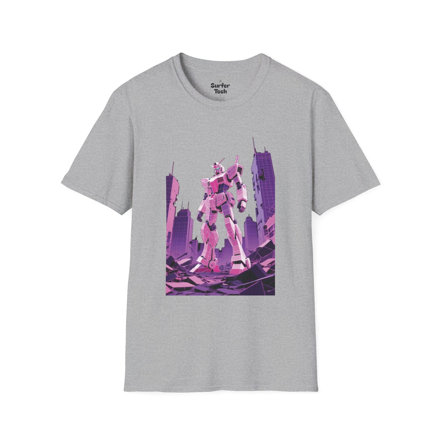 Retro Robot Graphic Tee | Unisex Softstyle T-Shirt, Geek Fashion, Anime Merch, Gift for Him, Her, Casual Wear, Pop Culture Apparel