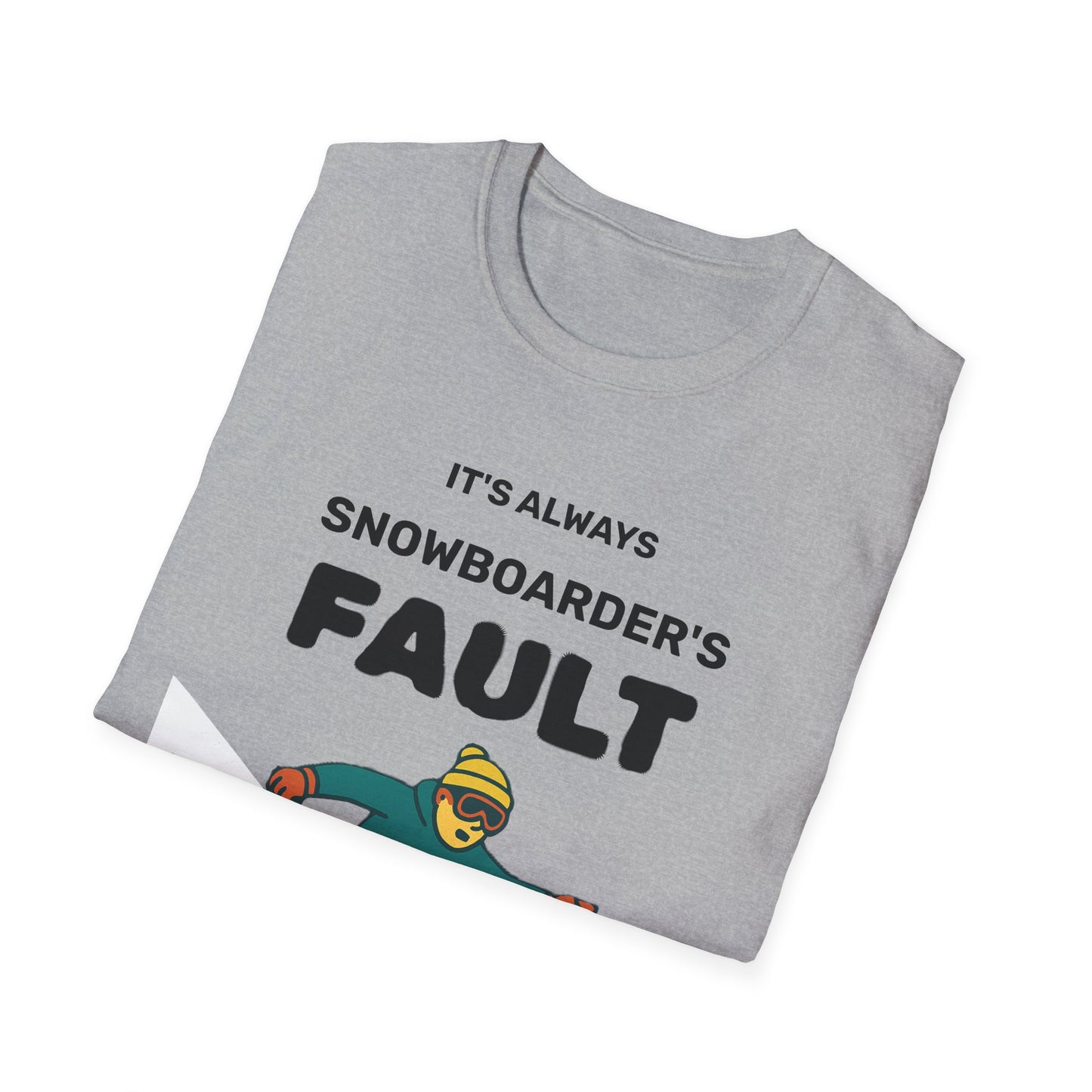 Men's Snowboarder T-Shirt - Casual Tee, Winter Sports Shirt, Funny Gift, Skiing Apparel, Outdoor Activity Printify