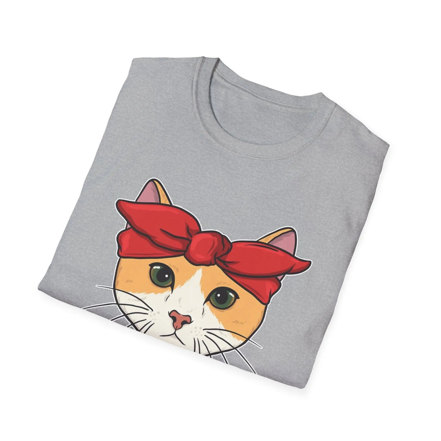 Cat Power Unisex T-Shirt, Strong Women Empowerment Tee, We Can Do It Motivational Shirt, Cute Kitty Graphic Top, Feminist Apparel Printify