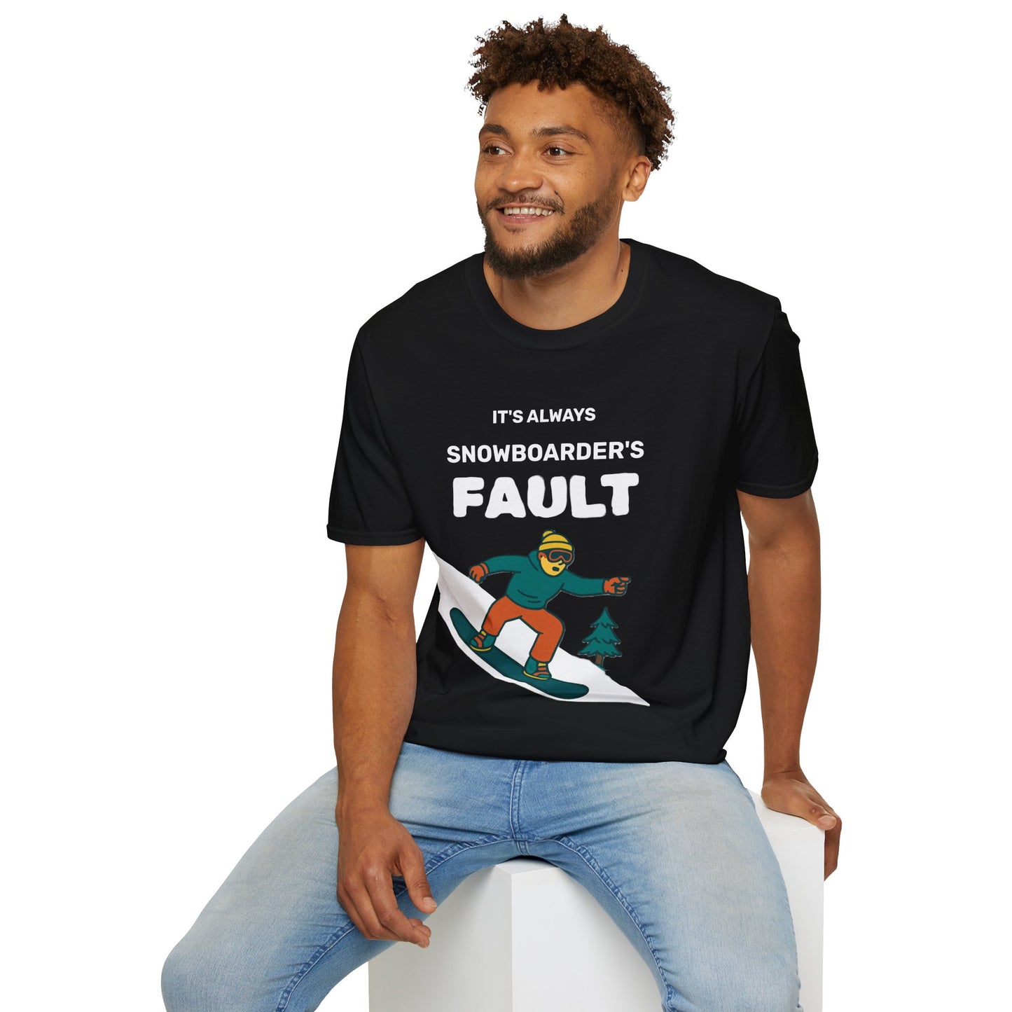 Men's Snowboarder T-Shirt - Casual Tee, Winter Sports Shirt, Funny Gift, Skiing Apparel, Outdoor Activity Printify
