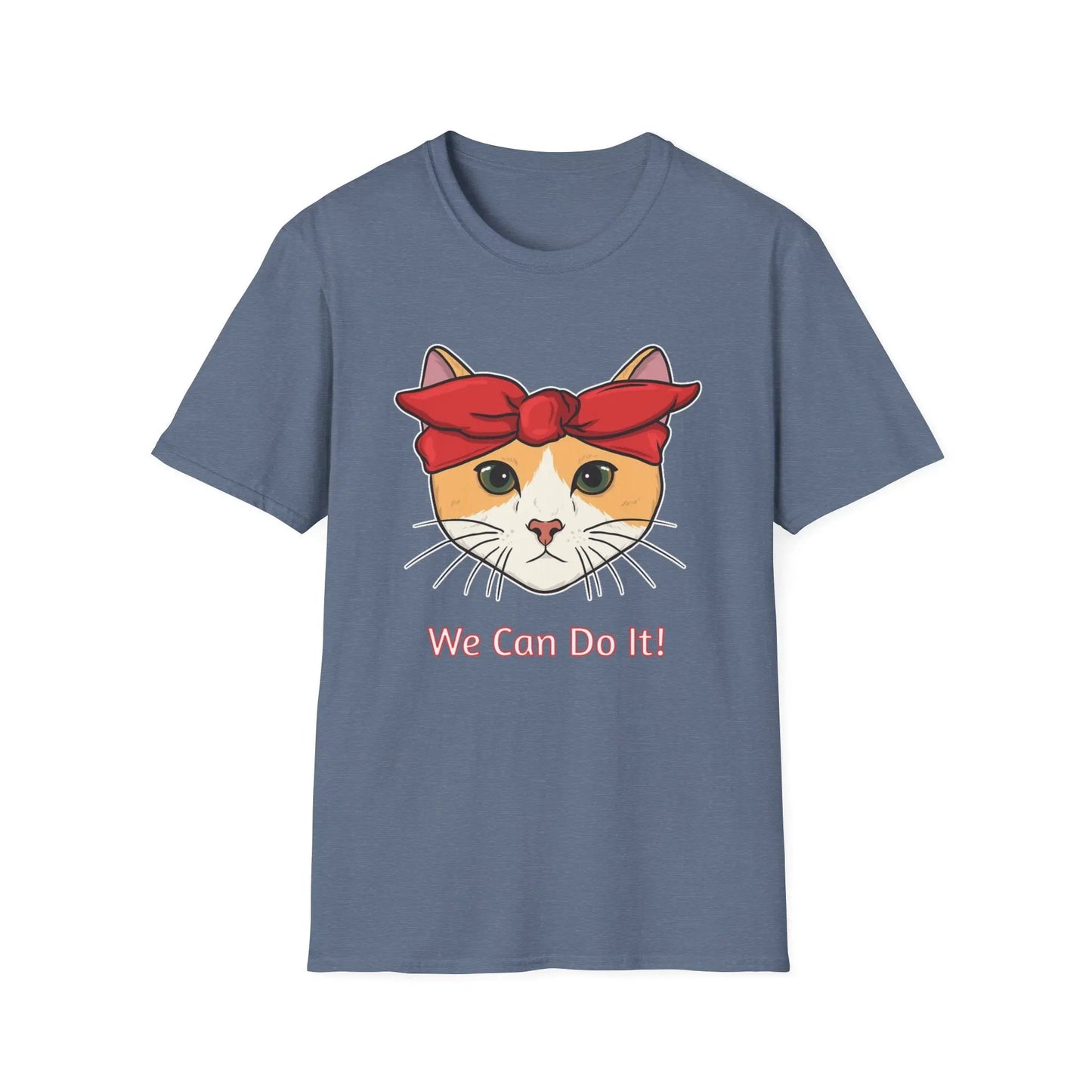 Cat Power Unisex T-Shirt, Strong Women Empowerment Tee, We Can Do It Motivational Shirt, Cute Kitty Graphic Top, Feminist Apparel Printify