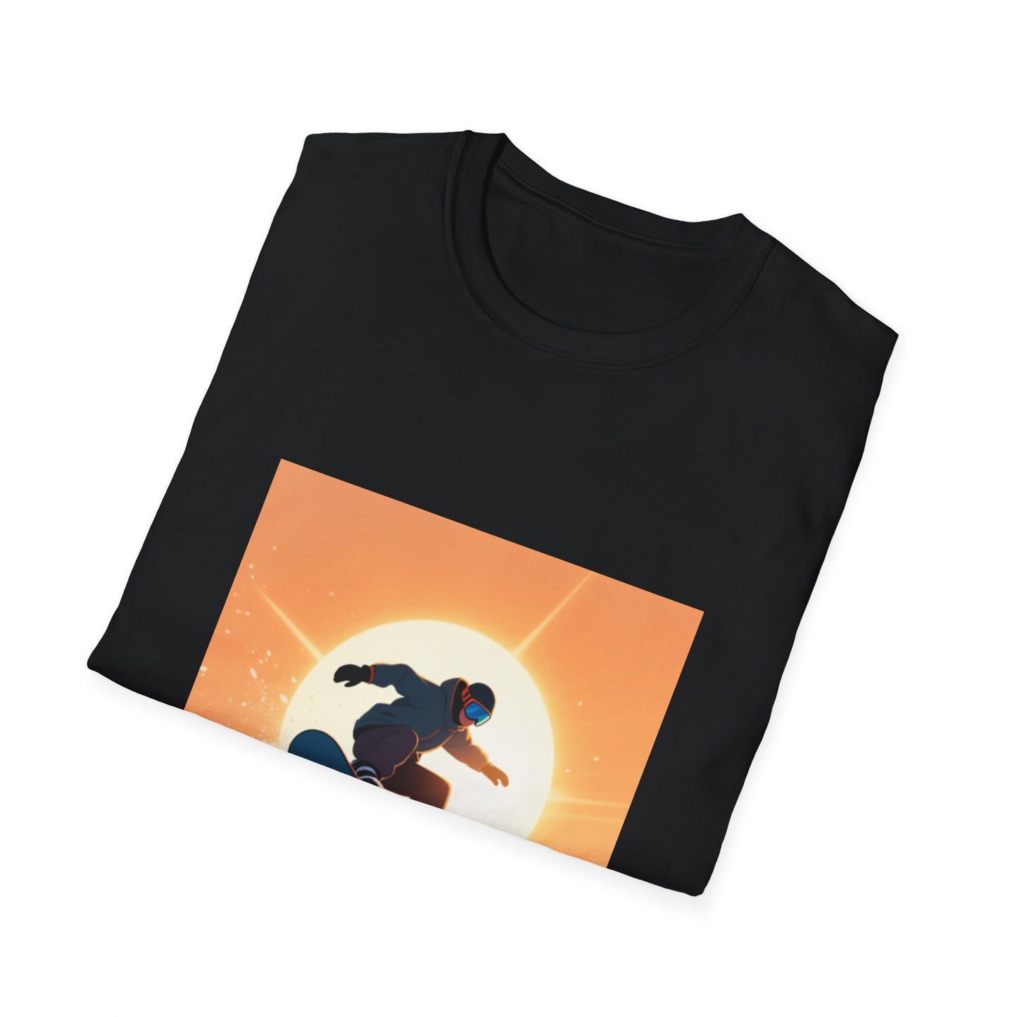 Soaring High Snowboarding Time Unisex T-Shirt Printify
