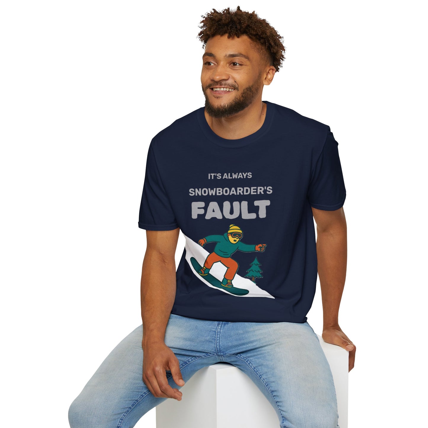 Men's Snowboarder T-Shirt - Casual Tee, Winter Sports Shirt, Funny Gift, Skiing Apparel, Outdoor Activity Printify
