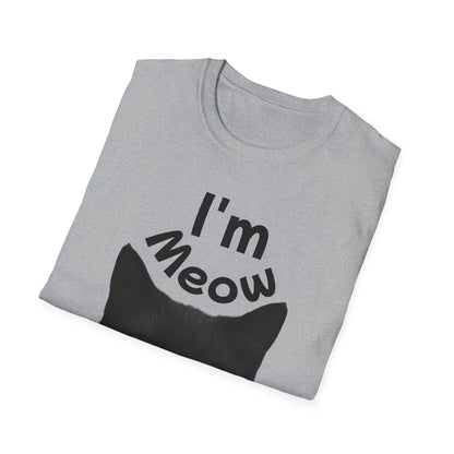 Void Cat T-Shirt - Black Cat - Unisex Softstyle Tee, Cute Cat Lover Gift, Halloween Apparel, Pet Owner Shirt, Funny Cat Design