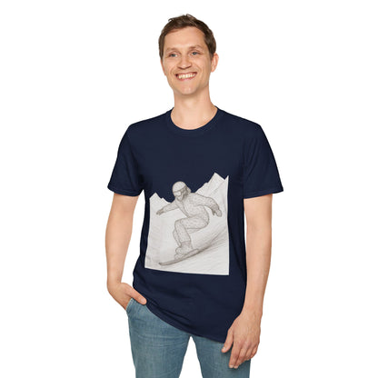 Snowboarder Graphic Tee, Cool T-Shirt, Unisex Casual Wear, Winter Sports Shirt